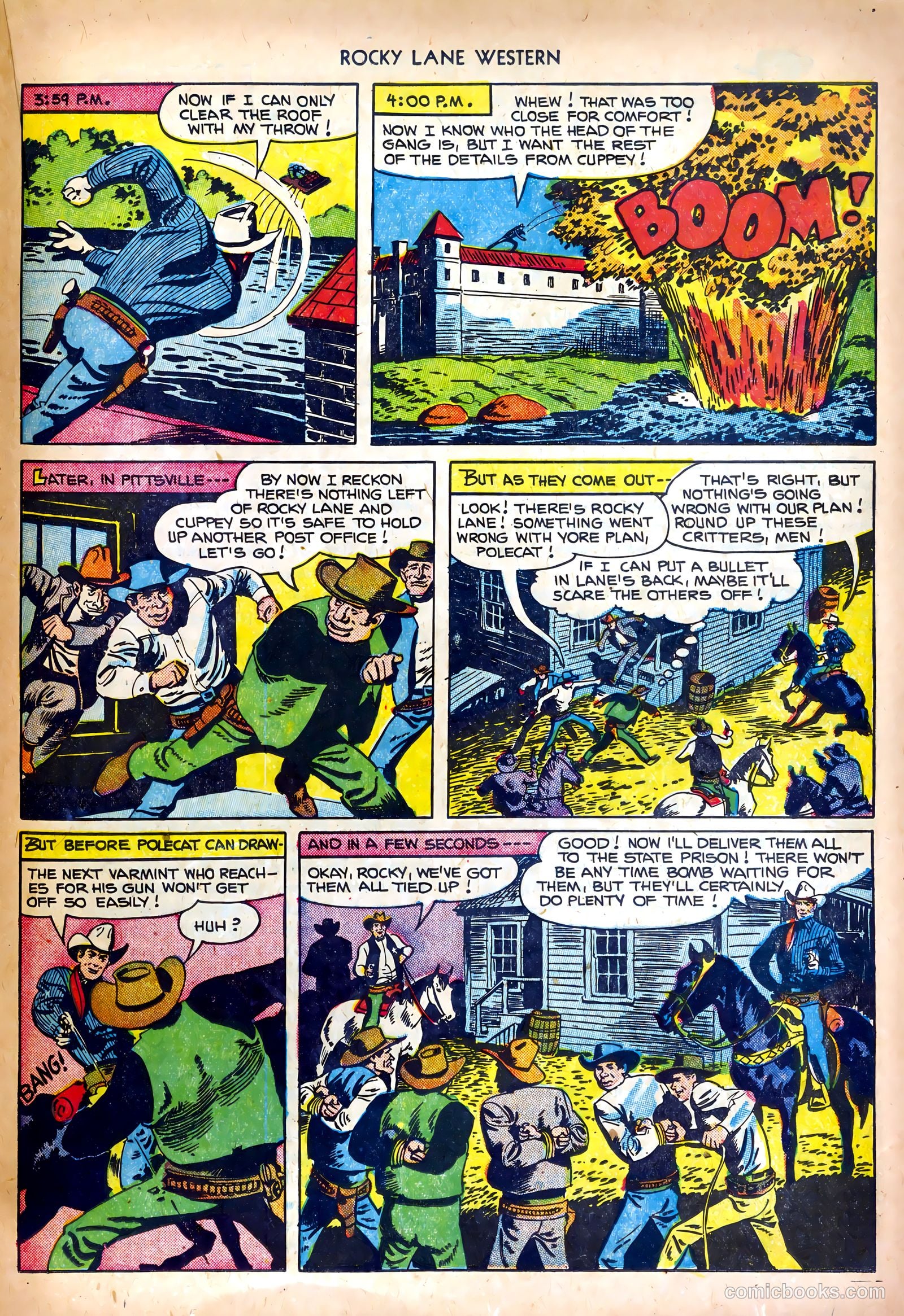 Rocky Lane Western #35 (1952) — page 21 of 36