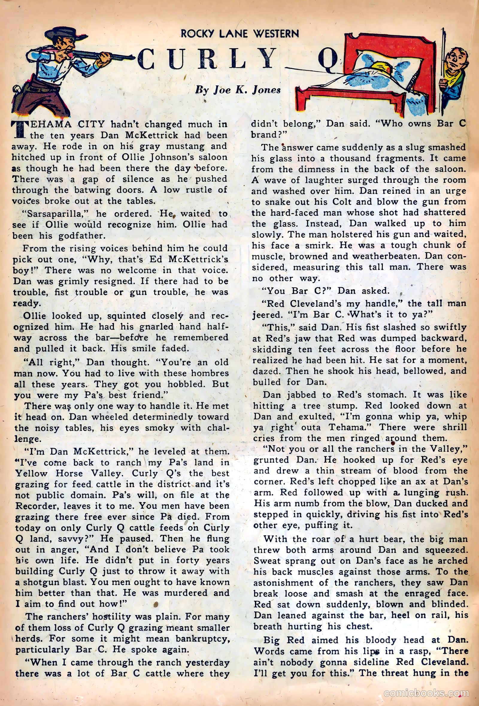 Rocky Lane Western #35 (1952) — page 22 of 36