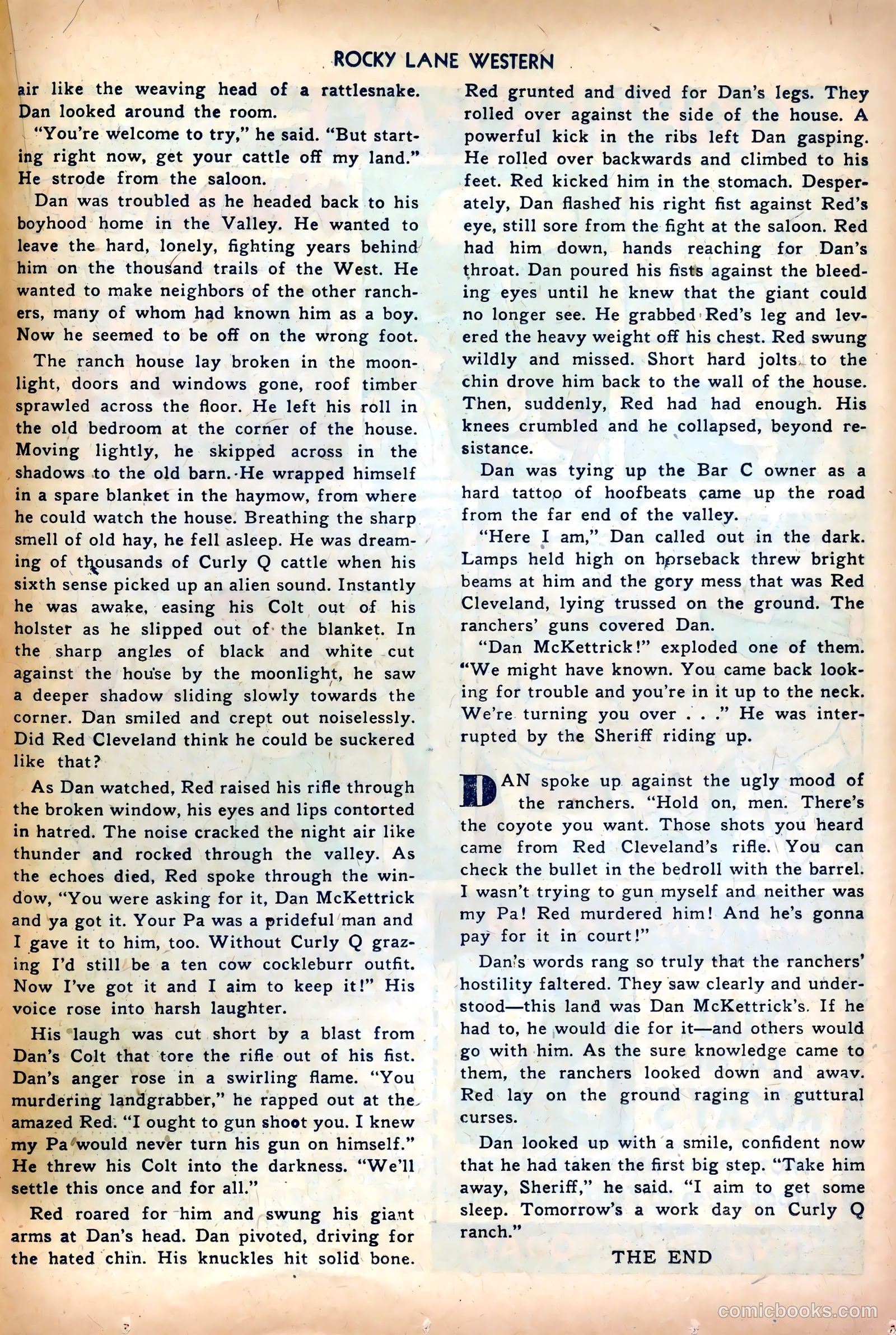Rocky Lane Western #35 (1952) — page 23 of 36