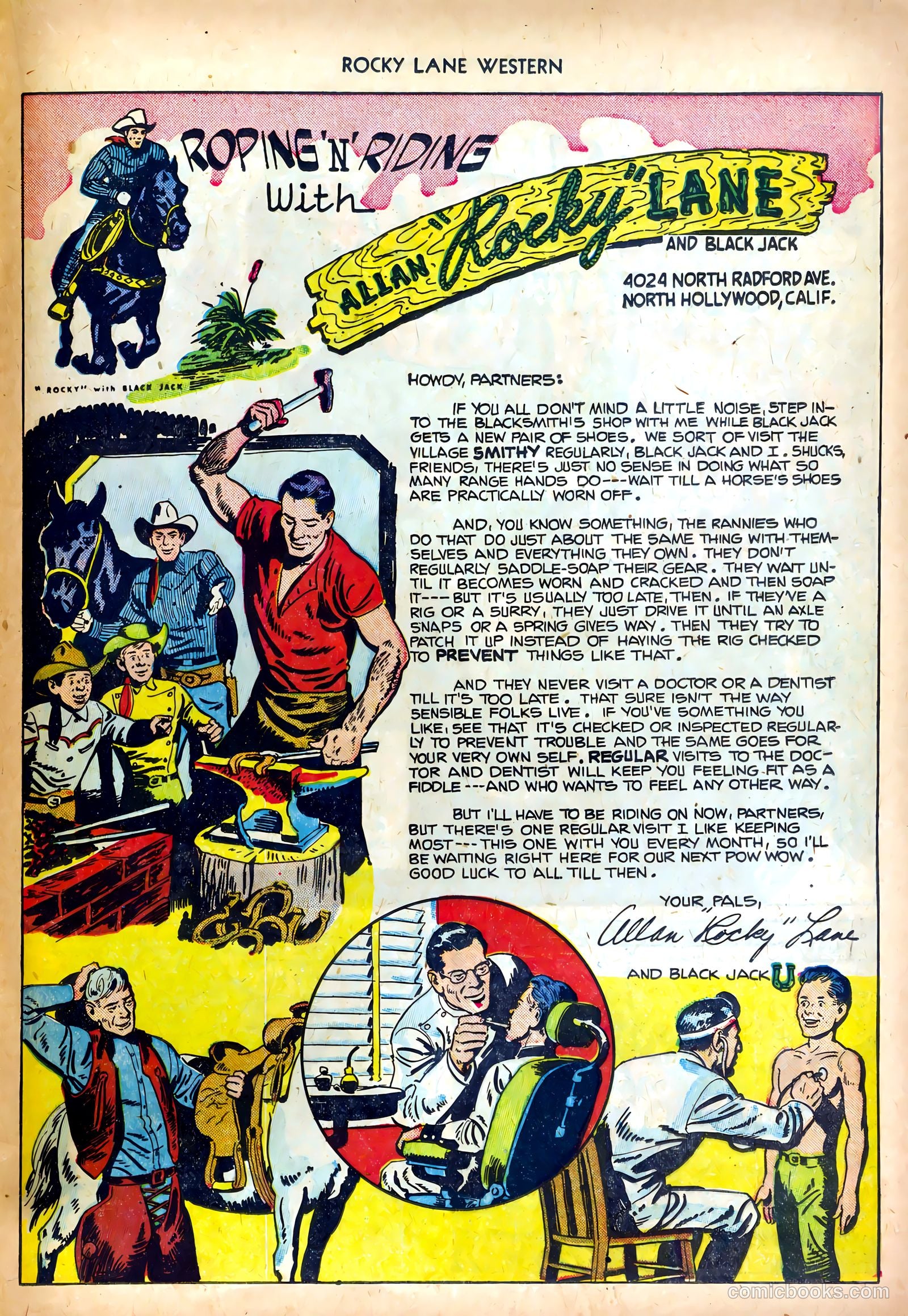 Rocky Lane Western #35 (1952) — page 25 of 36