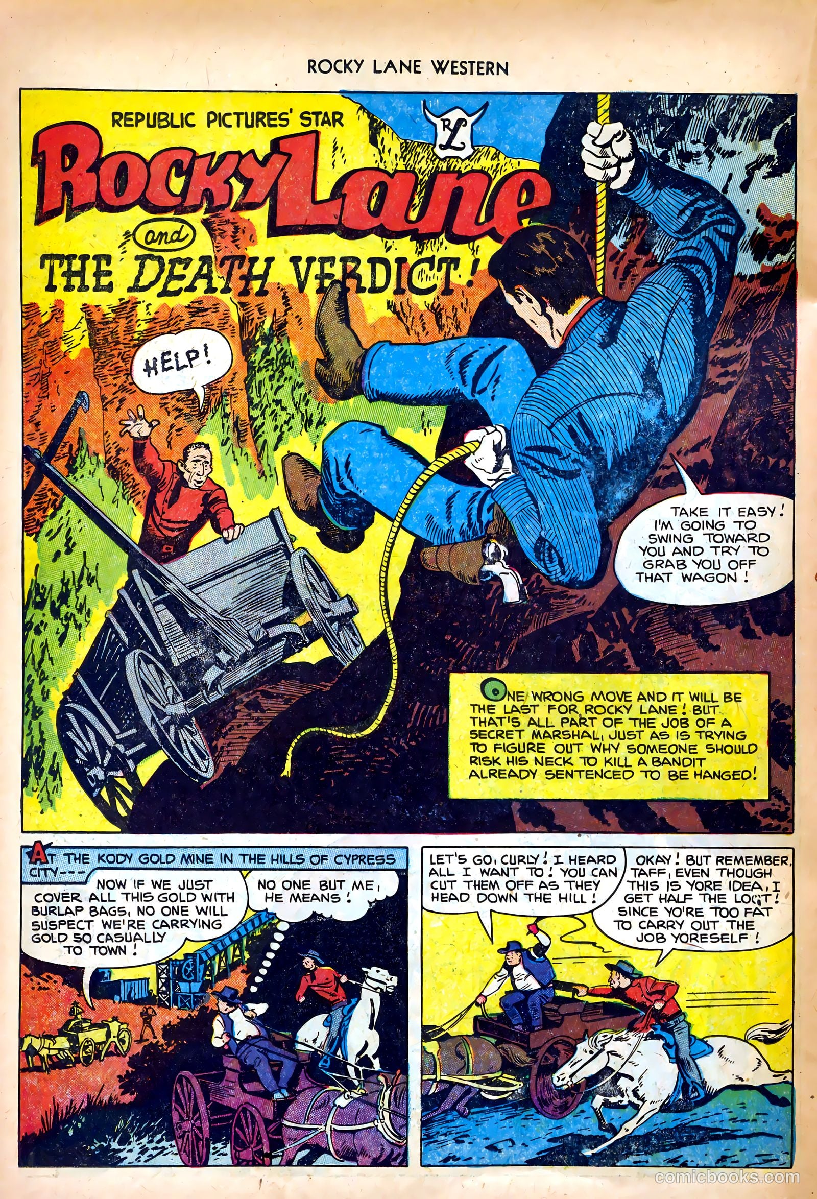 Rocky Lane Western #35 (1952) — page 26 of 36