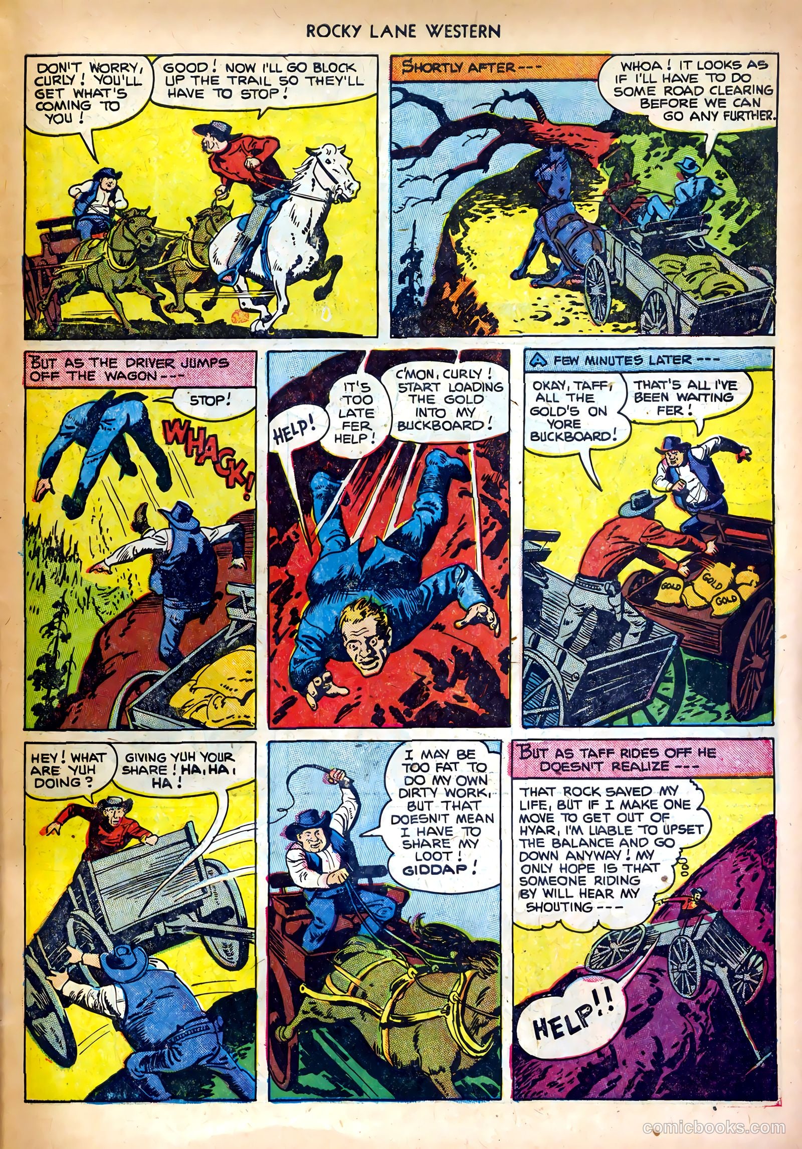 Rocky Lane Western #35 (1952) — page 27 of 36