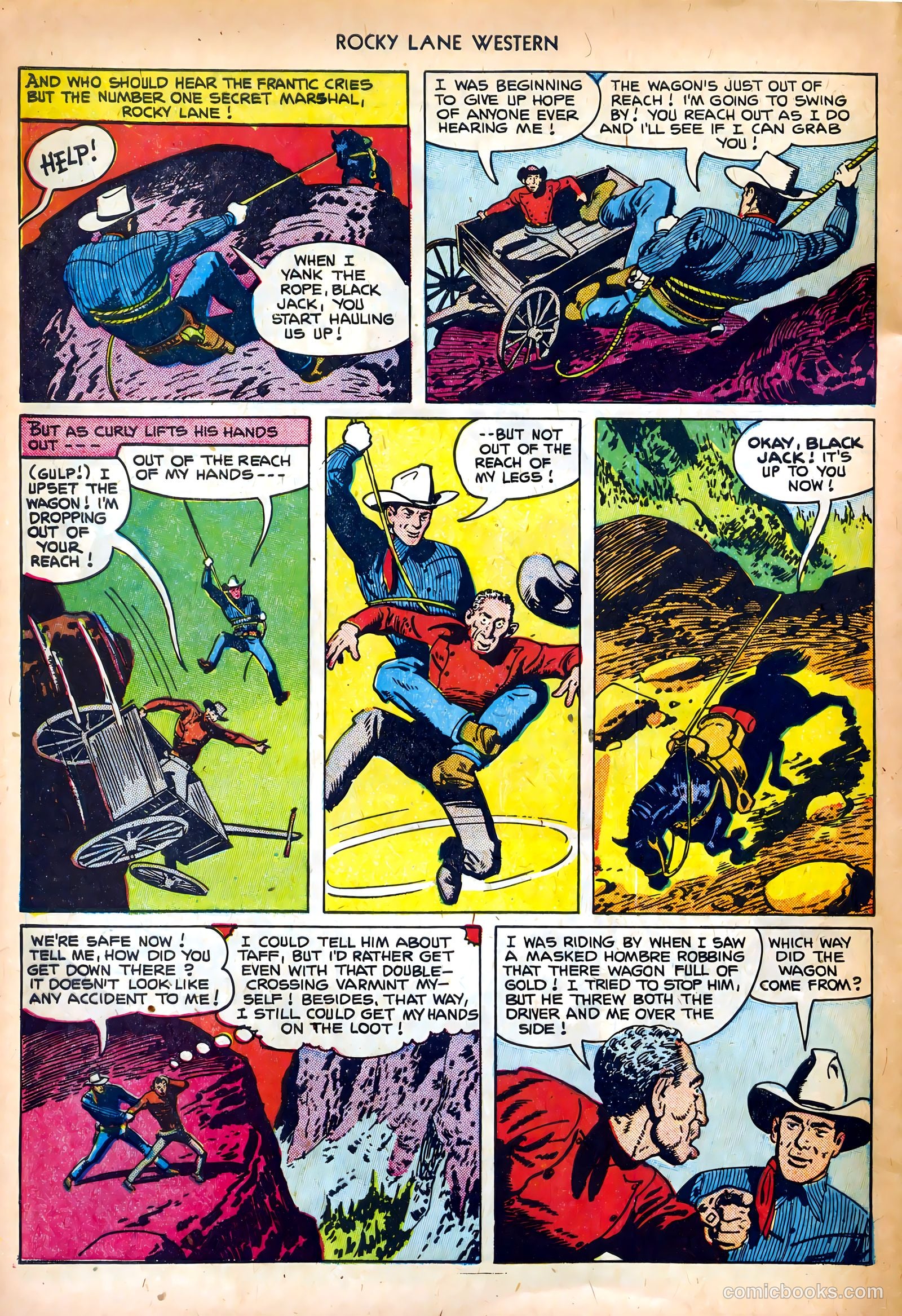 Rocky Lane Western #35 (1952) — page 28 of 36
