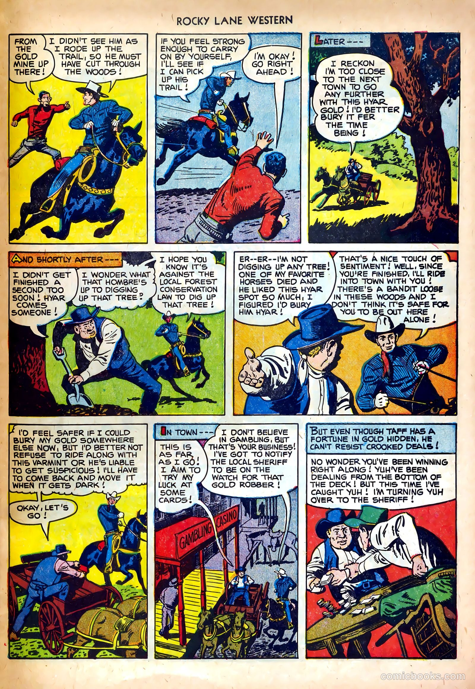 Rocky Lane Western #35 (1952) — page 29 of 36