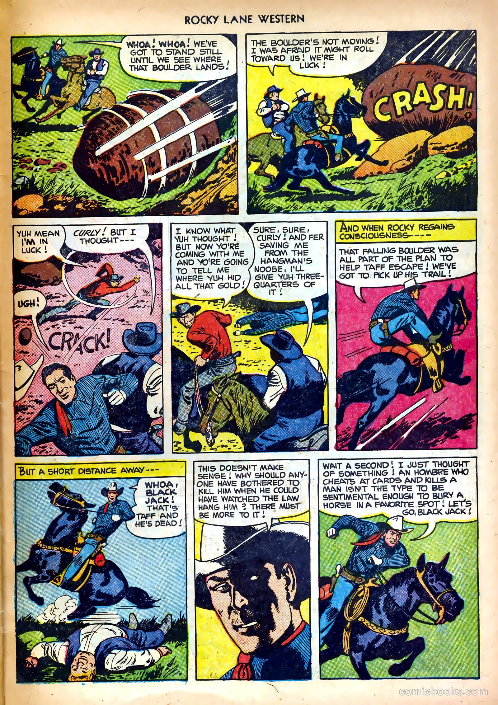 Rocky Lane Western #35 (1952) — page 31 of 36