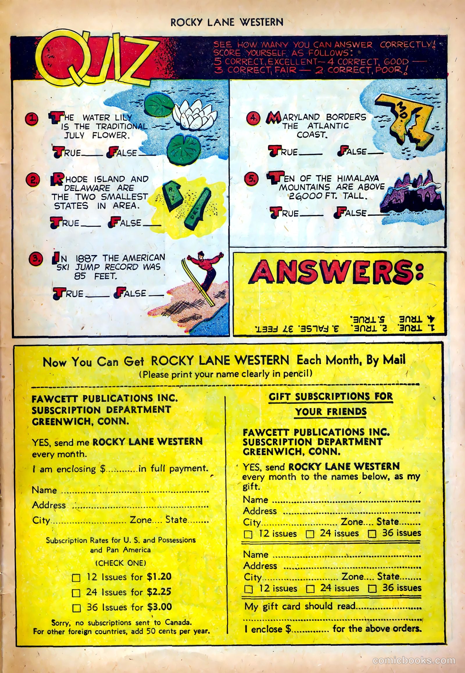 Rocky Lane Western #35 (1952) — page 33 of 36