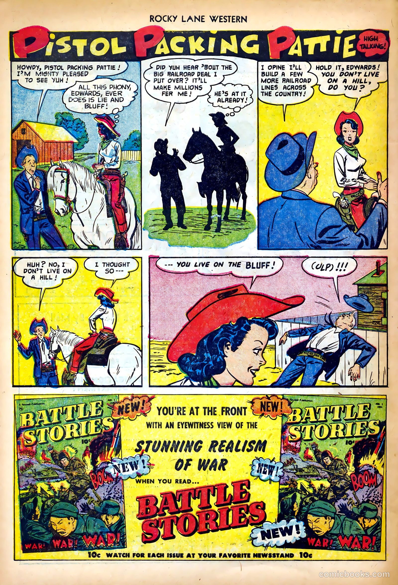 Rocky Lane Western #35 (1952) — page 34 of 36