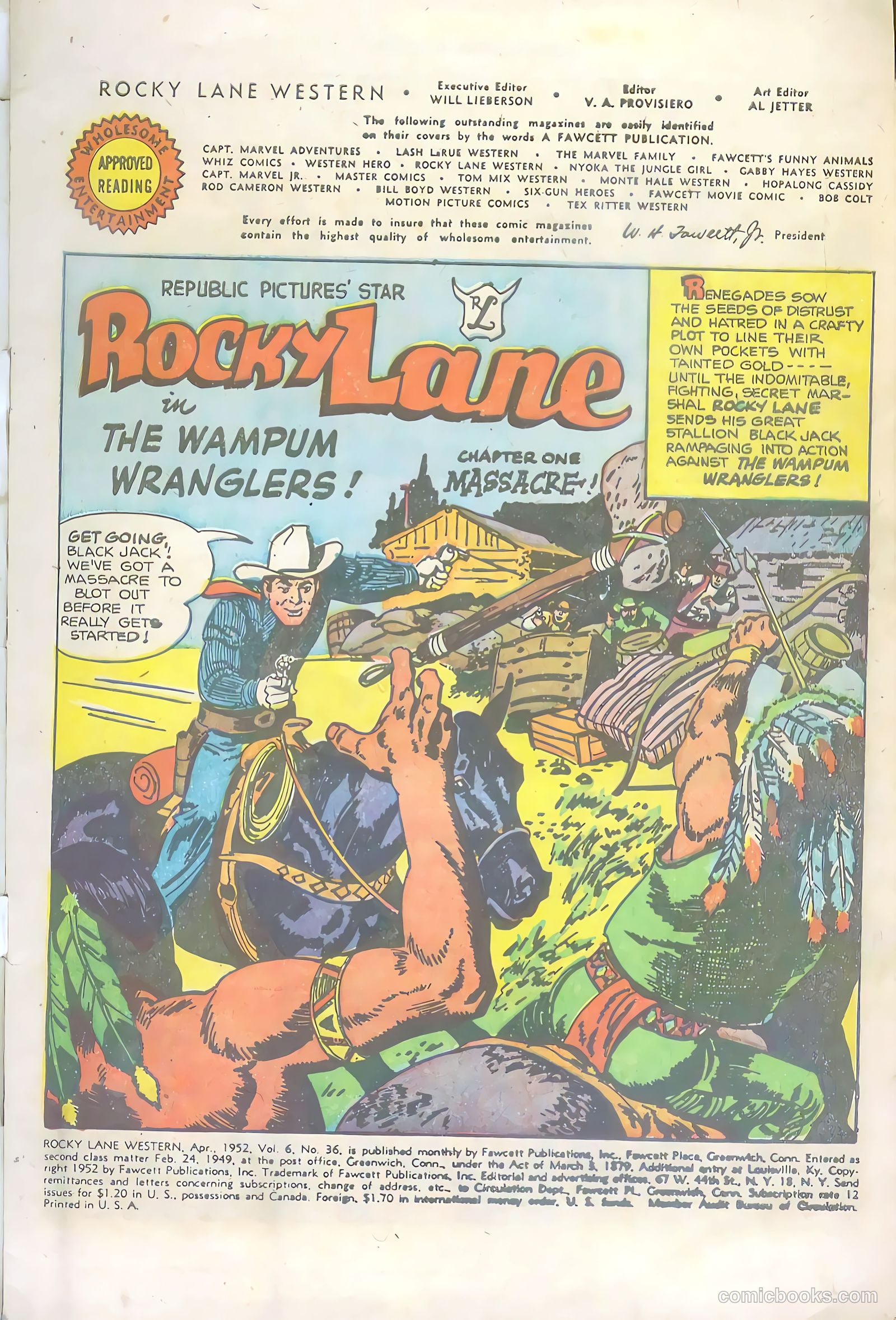 Rocky Lane Western #36 (1952) — page 3 of 36