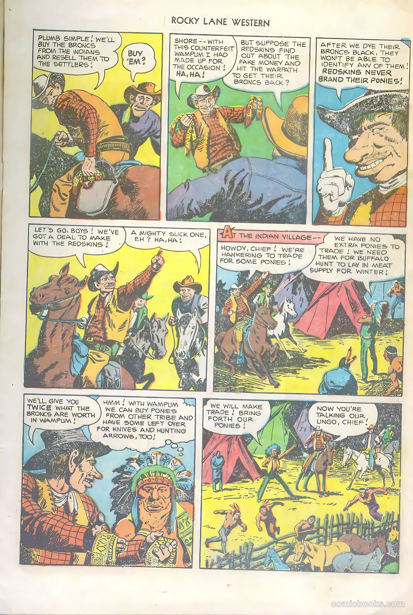 Rocky Lane Western #36 (1952) — page 5 of 36