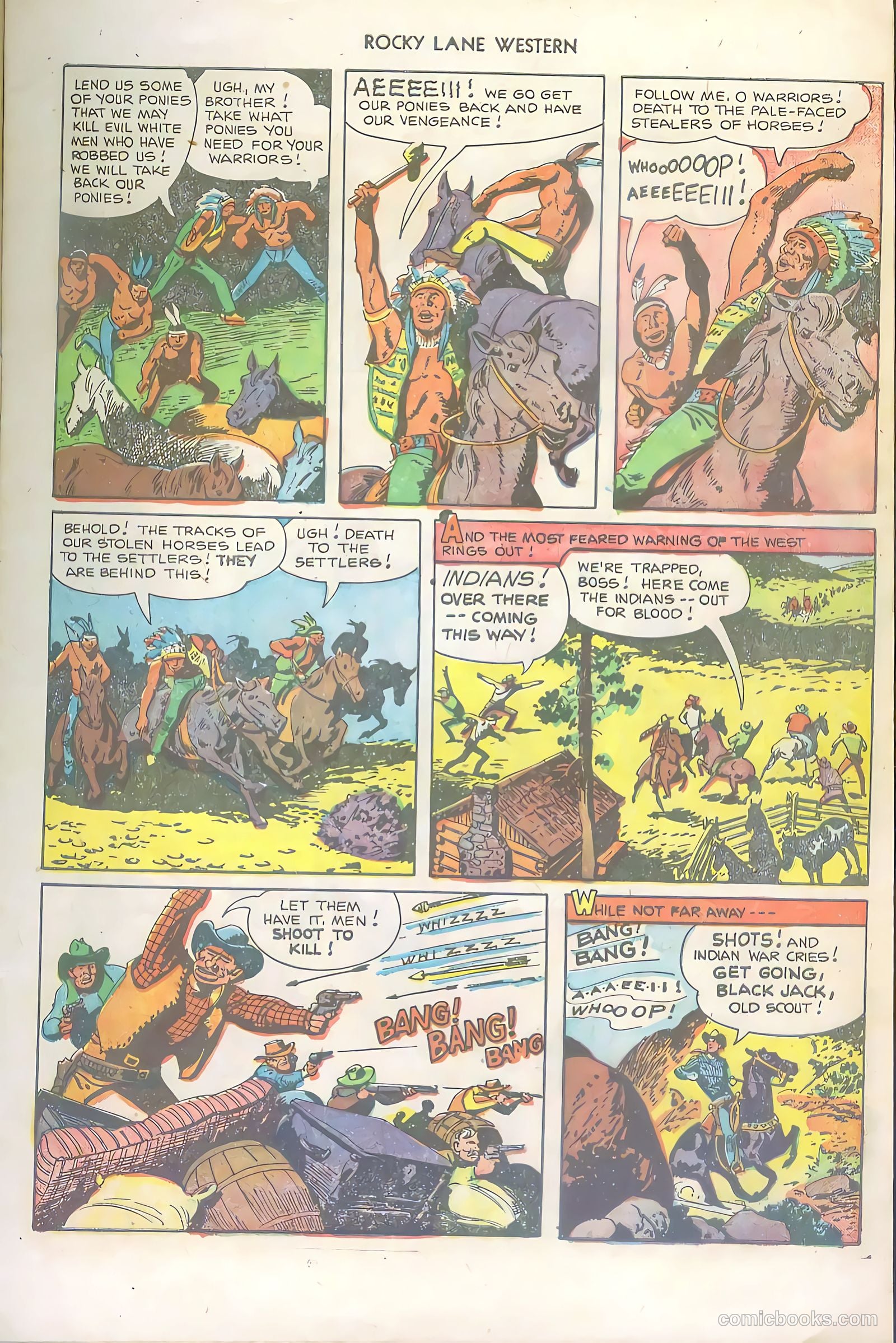 Rocky Lane Western #36 (1952) — page 7 of 36
