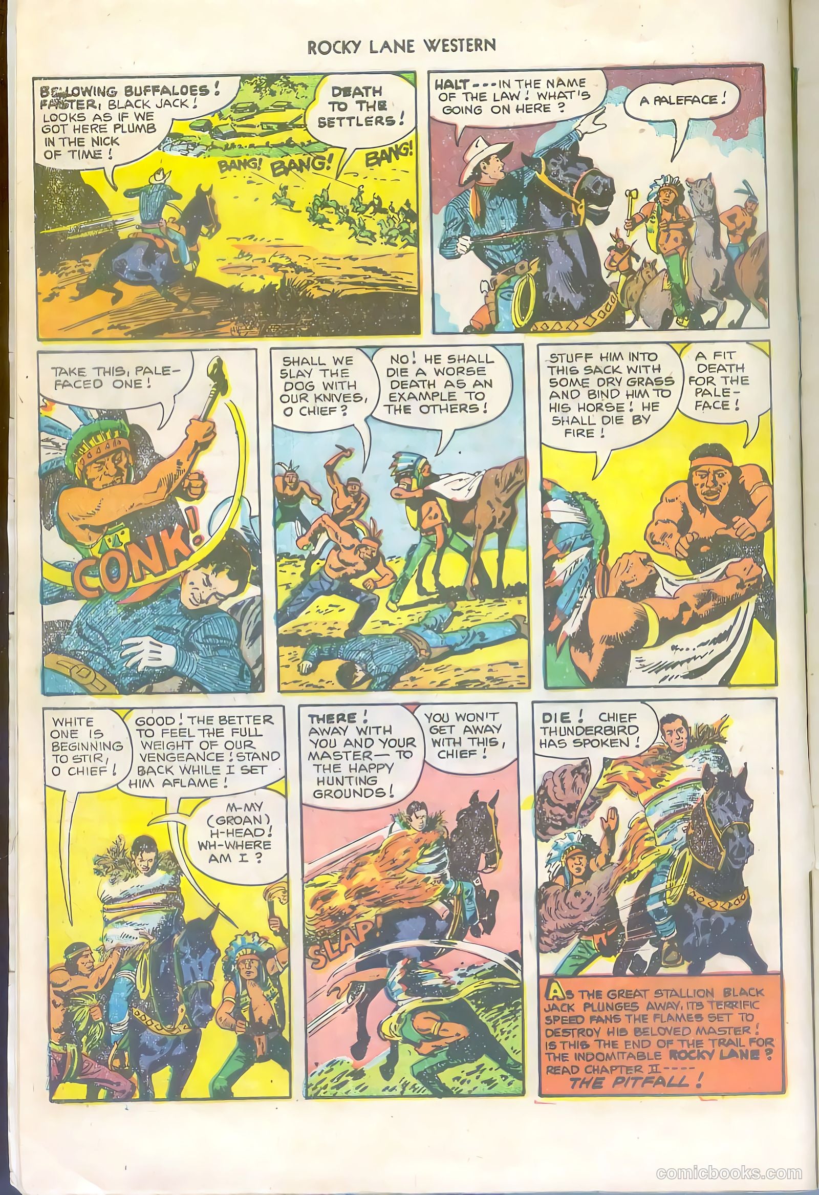 Rocky Lane Western #36 (1952) — page 8 of 36