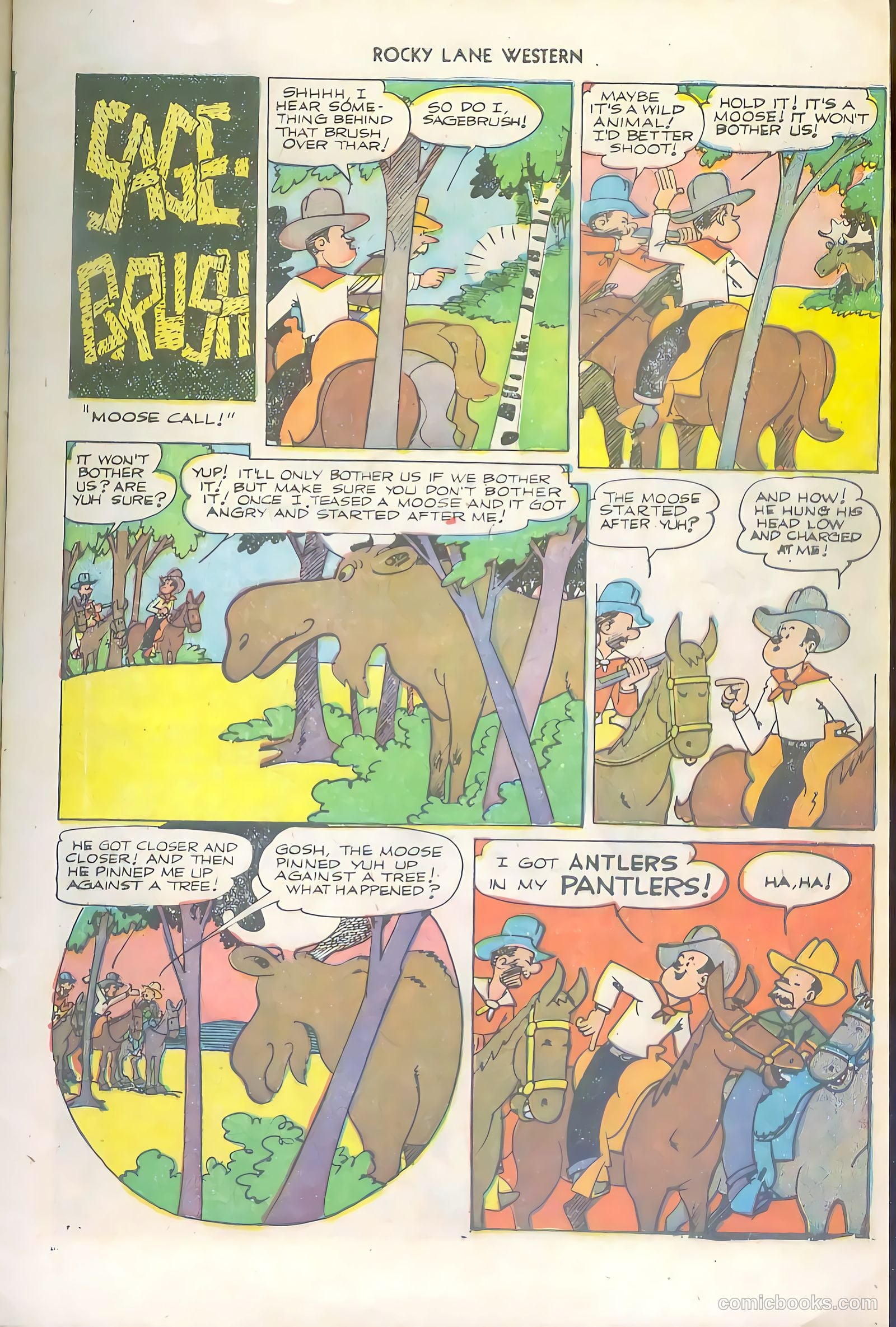 Rocky Lane Western #36 (1952) — page 9 of 36