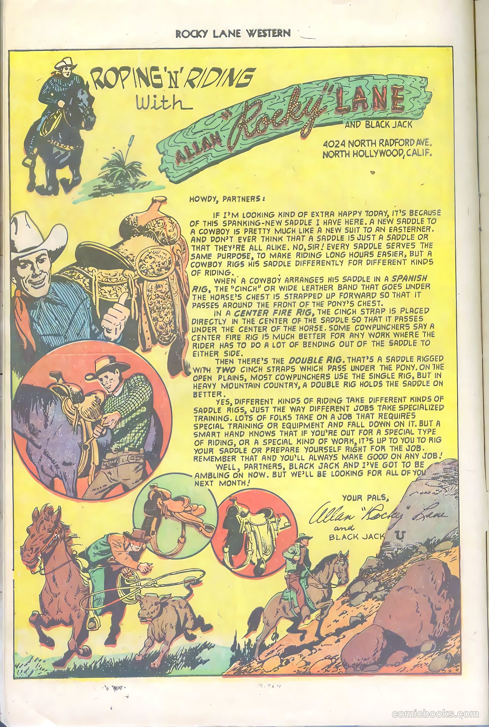 Rocky Lane Western #36 (1952) — page 10 of 36