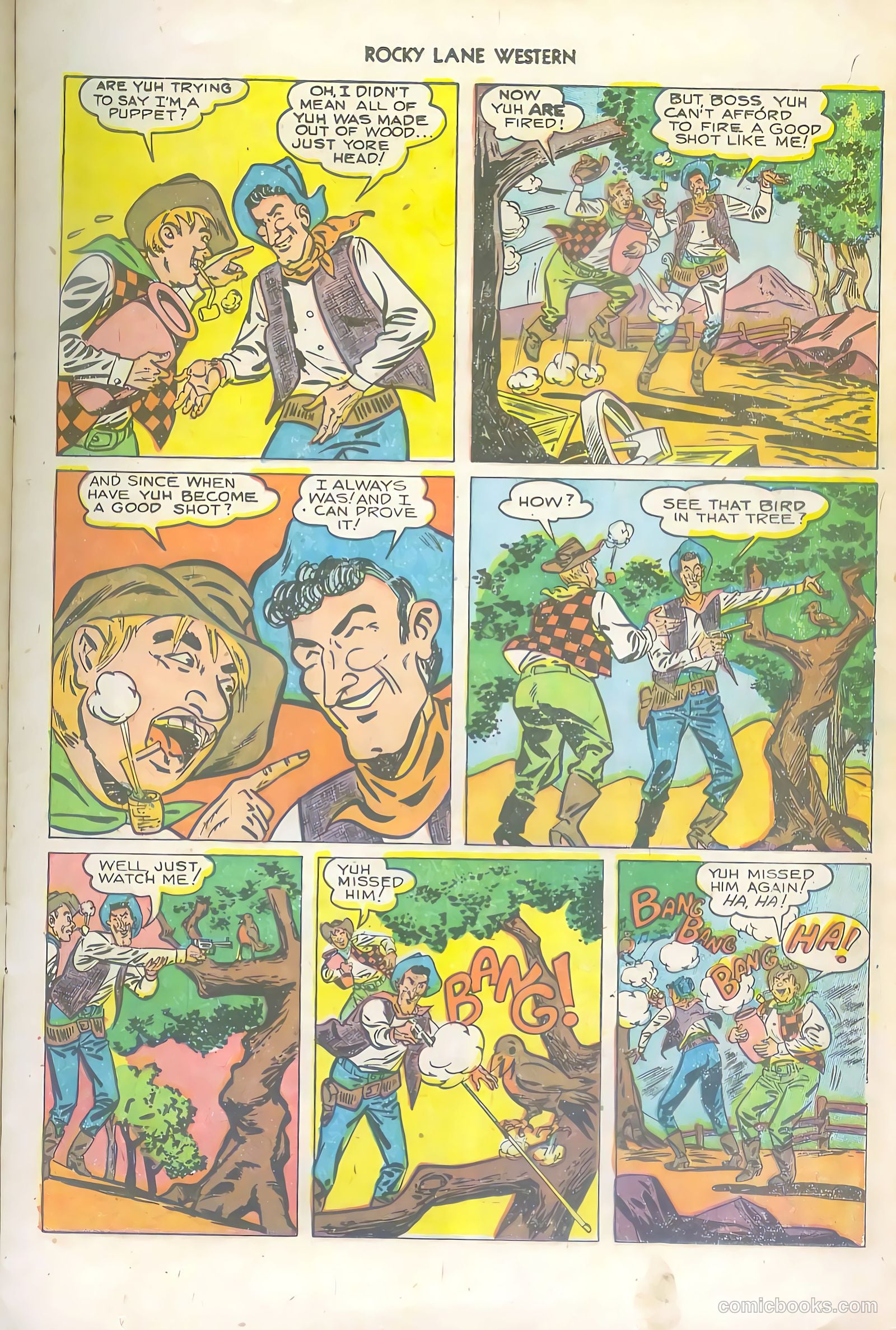 Rocky Lane Western #36 (1952) — page 13 of 36