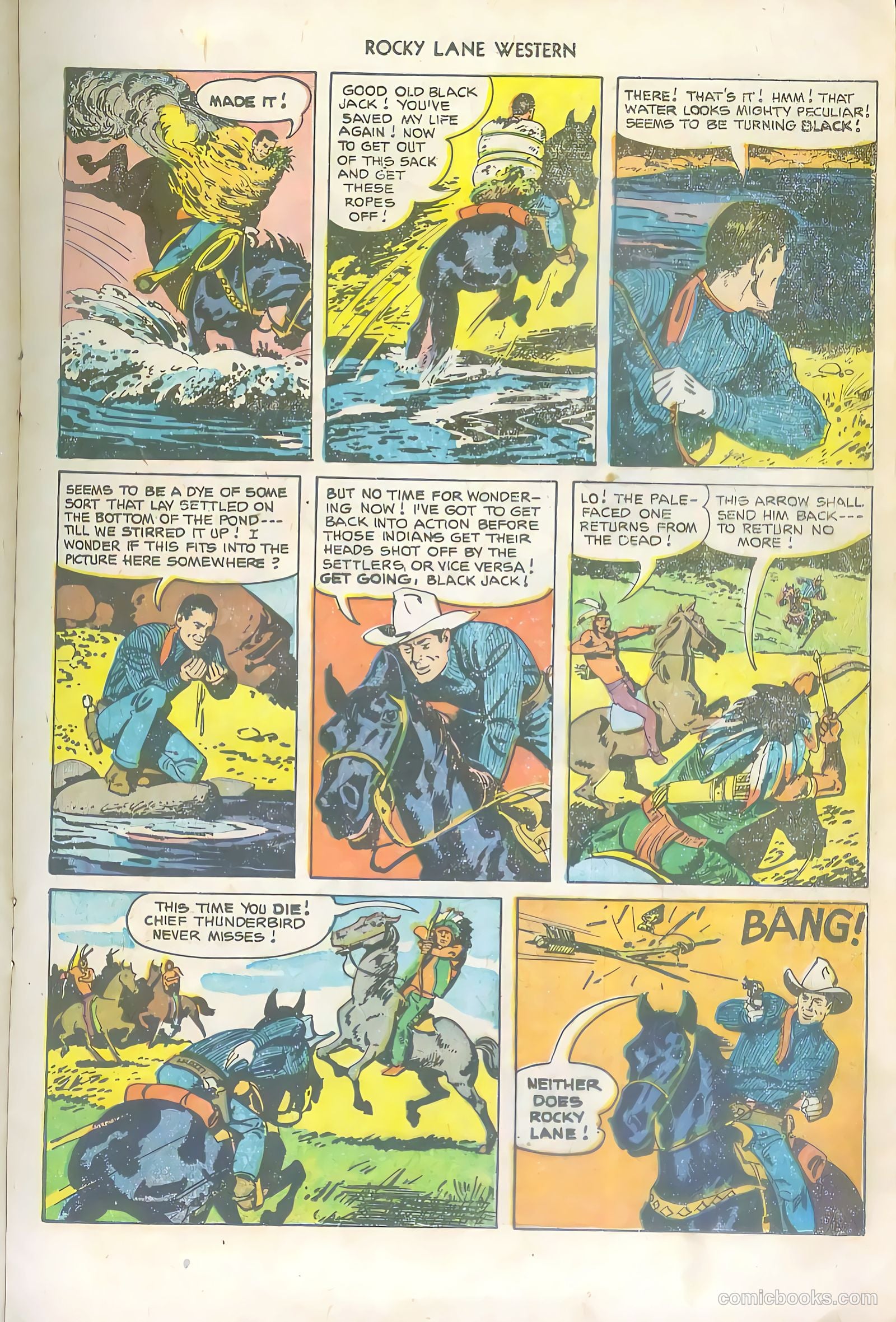 Rocky Lane Western #36 (1952) — page 17 of 36