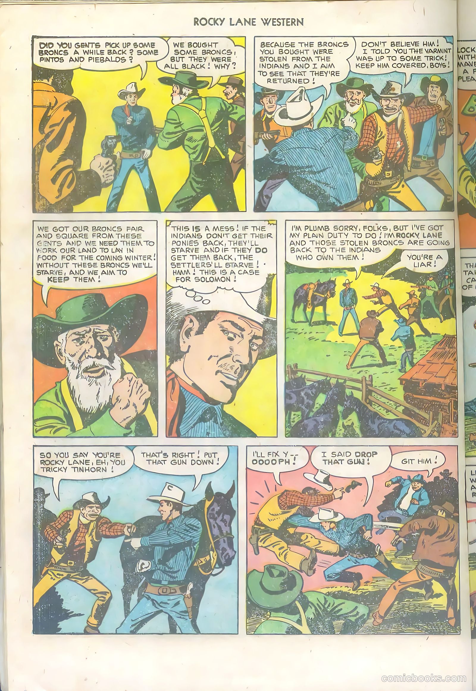 Rocky Lane Western #36 (1952) — page 20 of 36