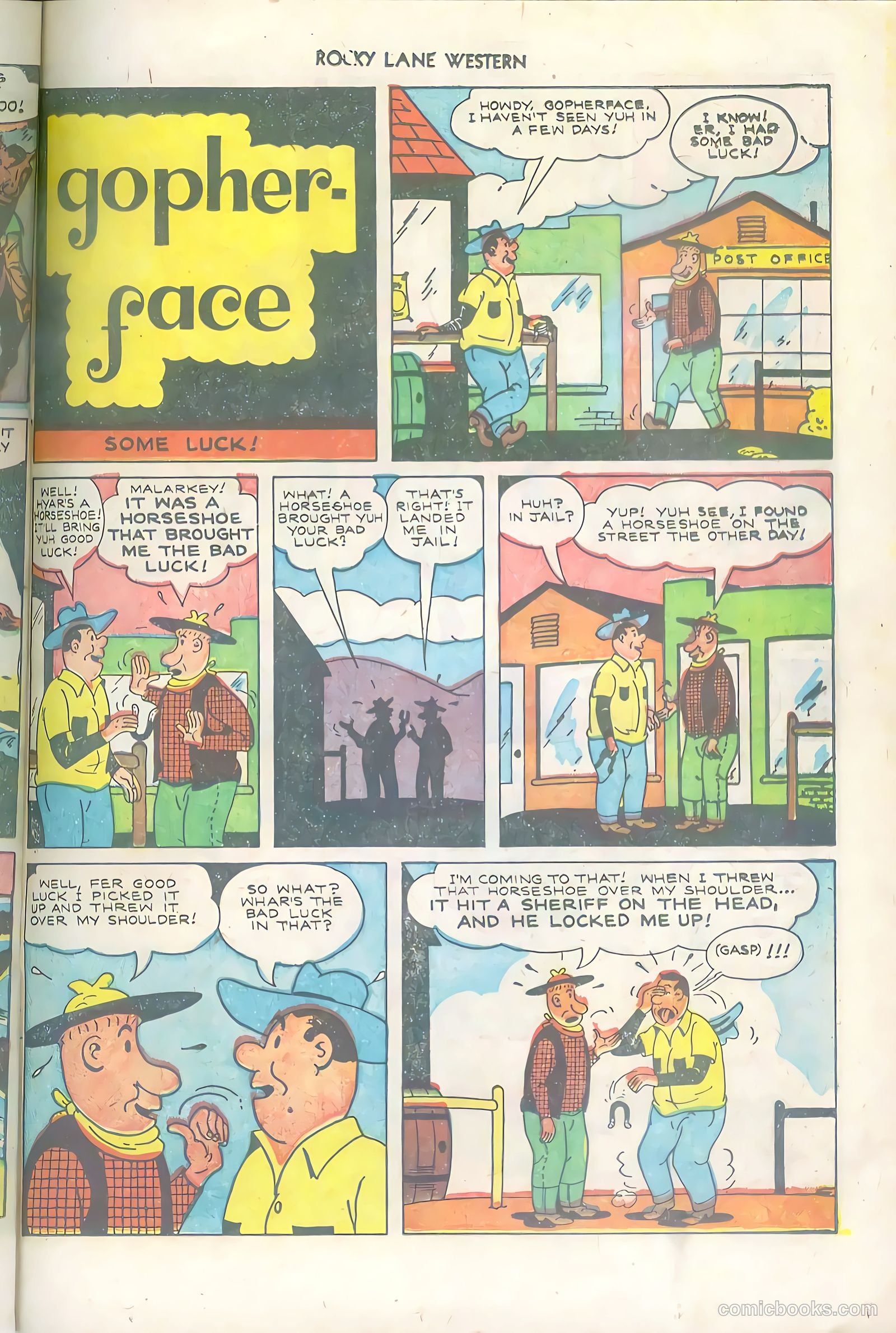 Rocky Lane Western #36 (1952) — page 23 of 36