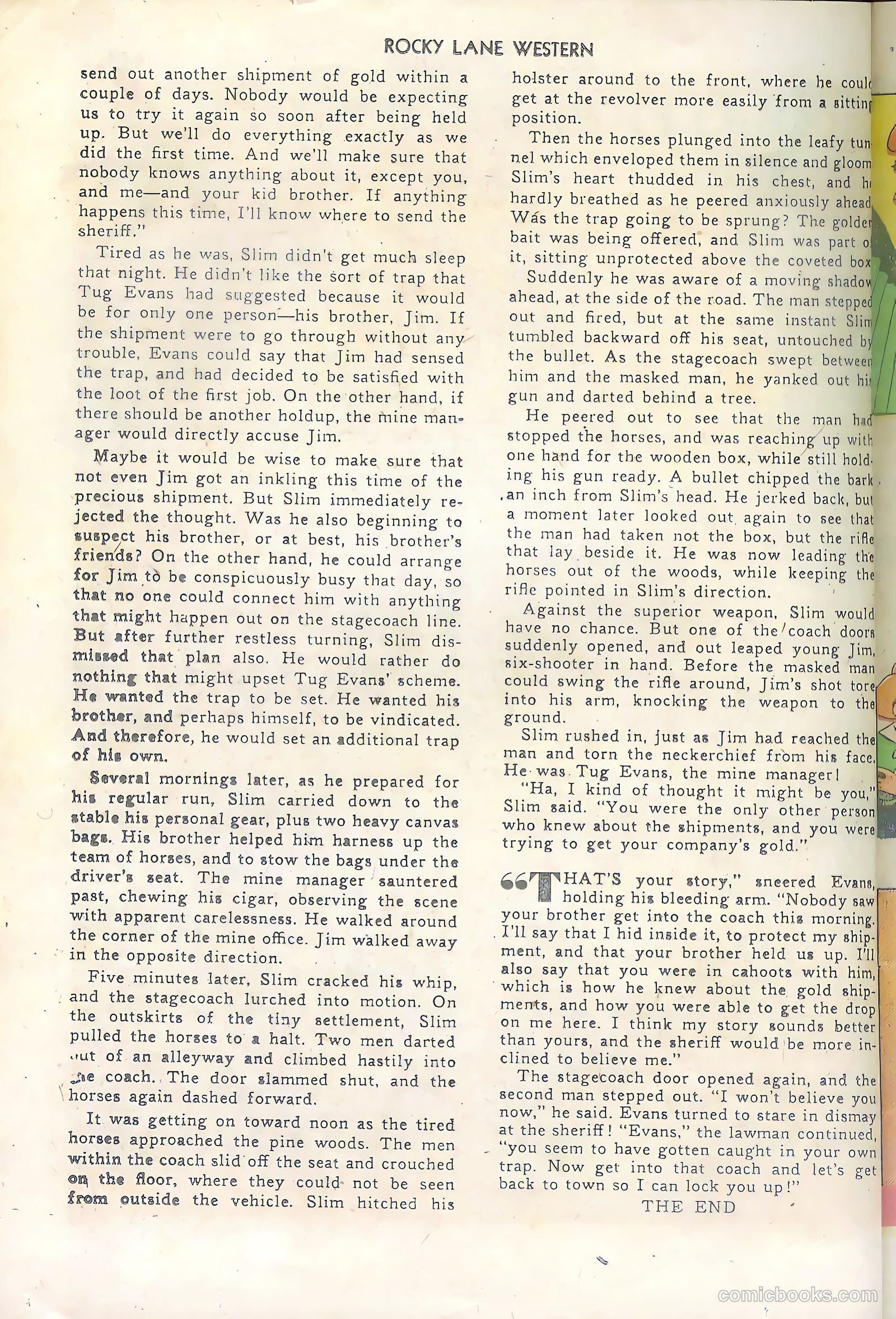 Rocky Lane Western #36 (1952) — page 26 of 36