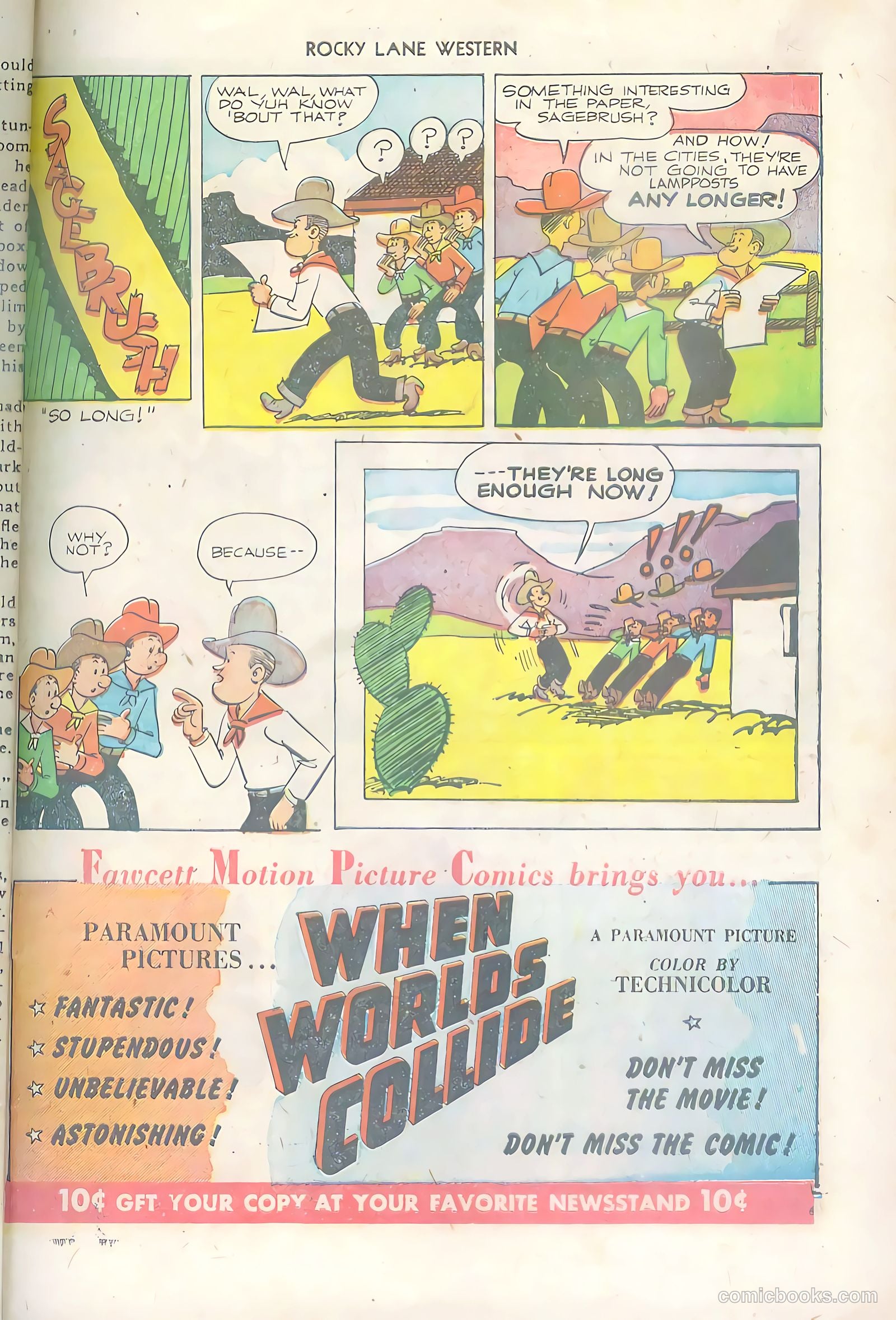Rocky Lane Western #36 (1952) — page 27 of 36