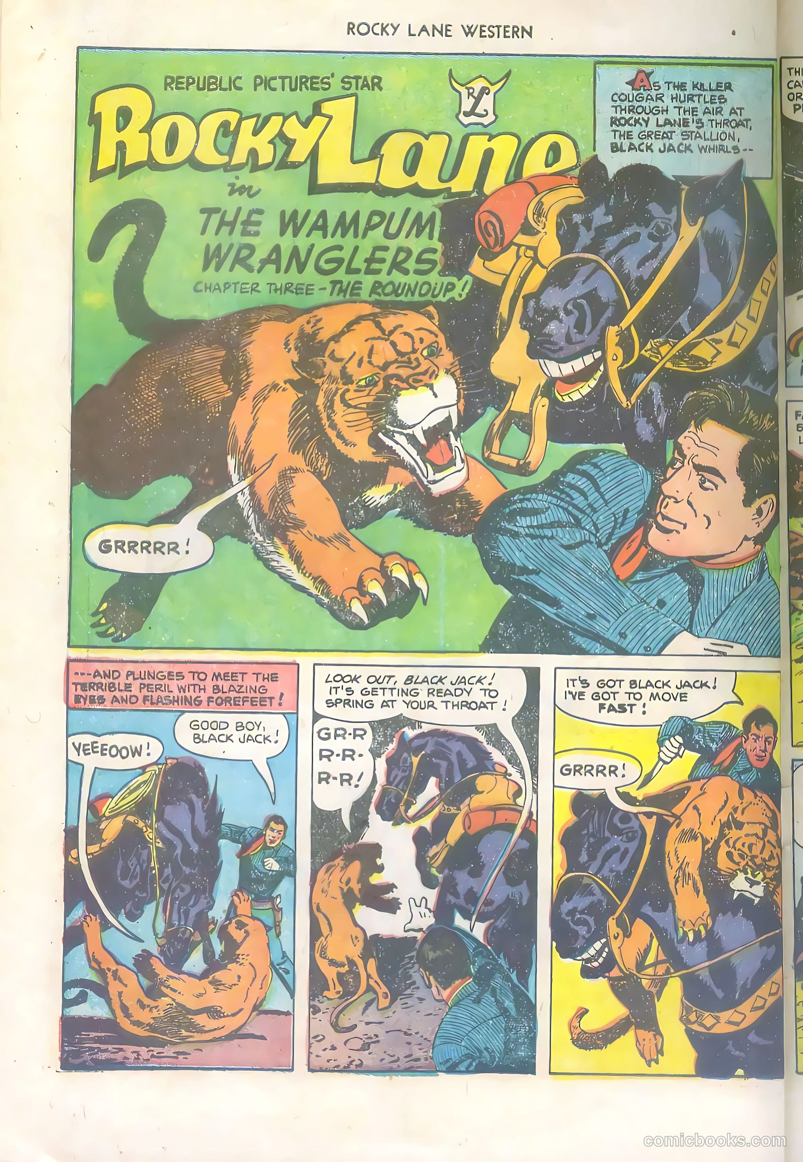 Rocky Lane Western #36 (1952) — page 28 of 36