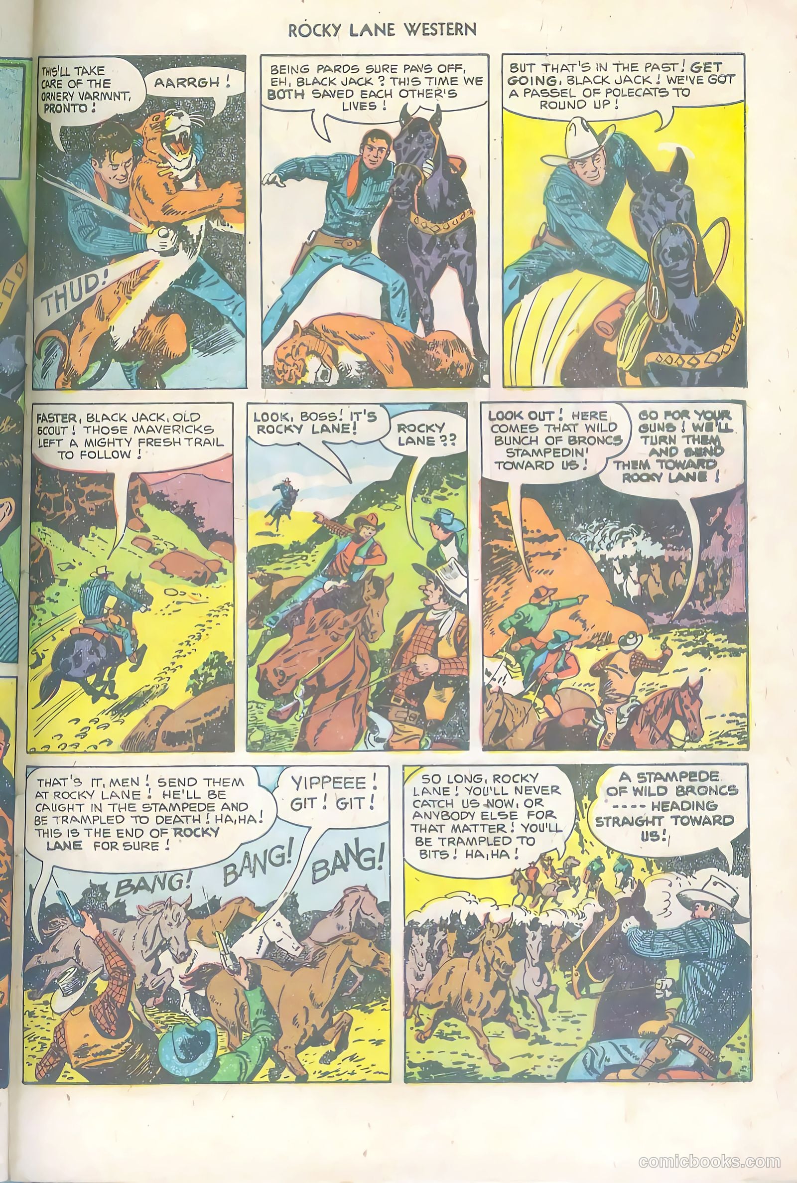 Rocky Lane Western #36 (1952) — page 29 of 36