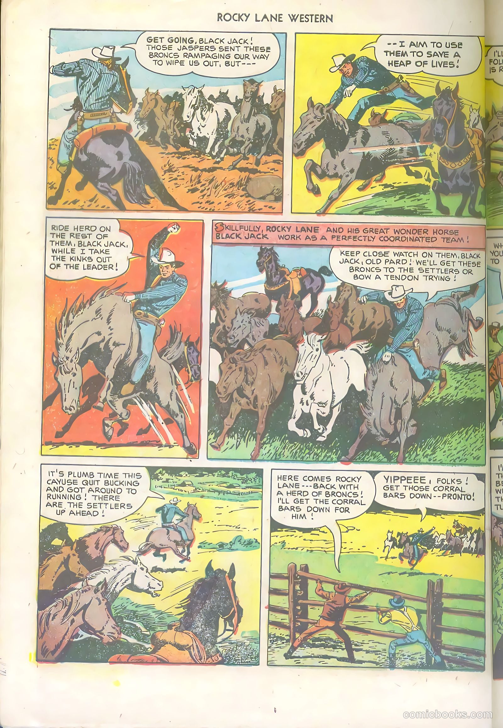 Rocky Lane Western #36 (1952) — page 30 of 36