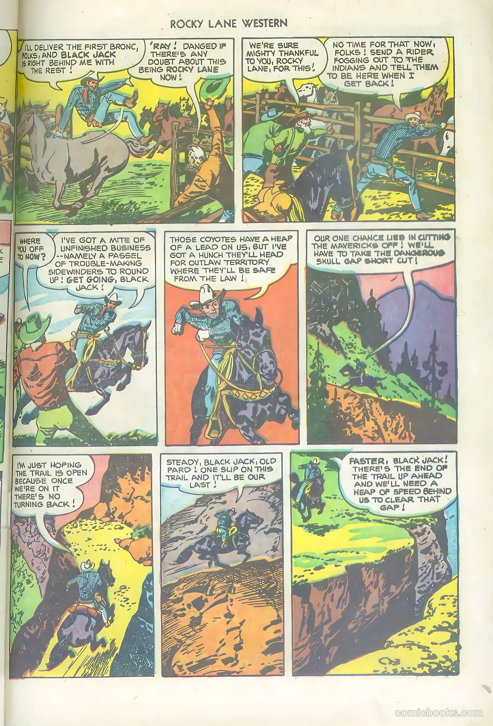 Rocky Lane Western #36 (1952) — page 31 of 36