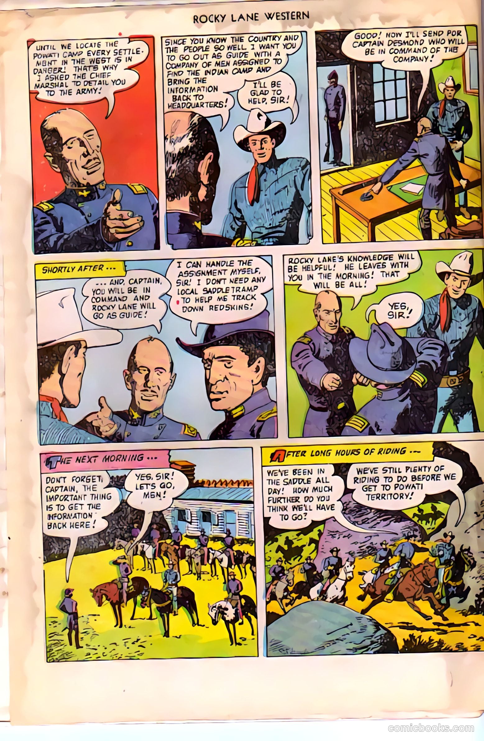 Rocky Lane Western #38 (1952) — page 4 of 36