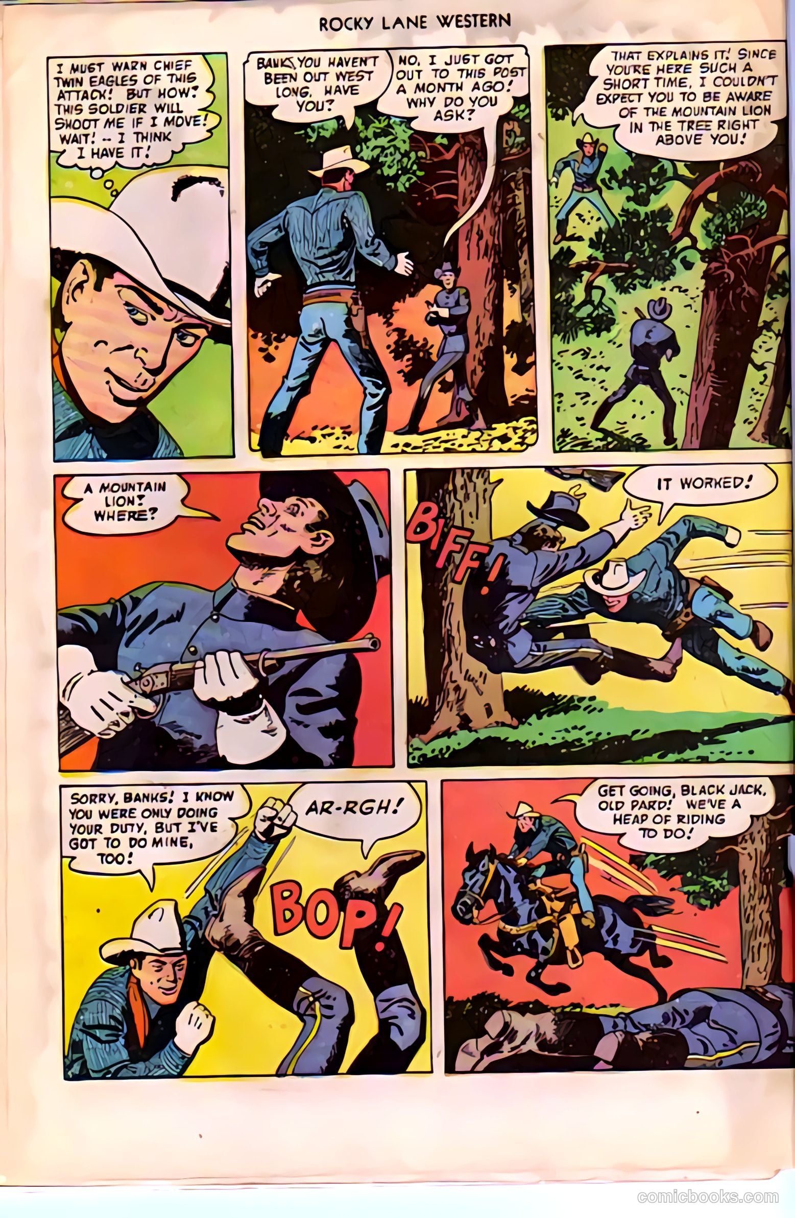 Rocky Lane Western #38 (1952) — page 6 of 36
