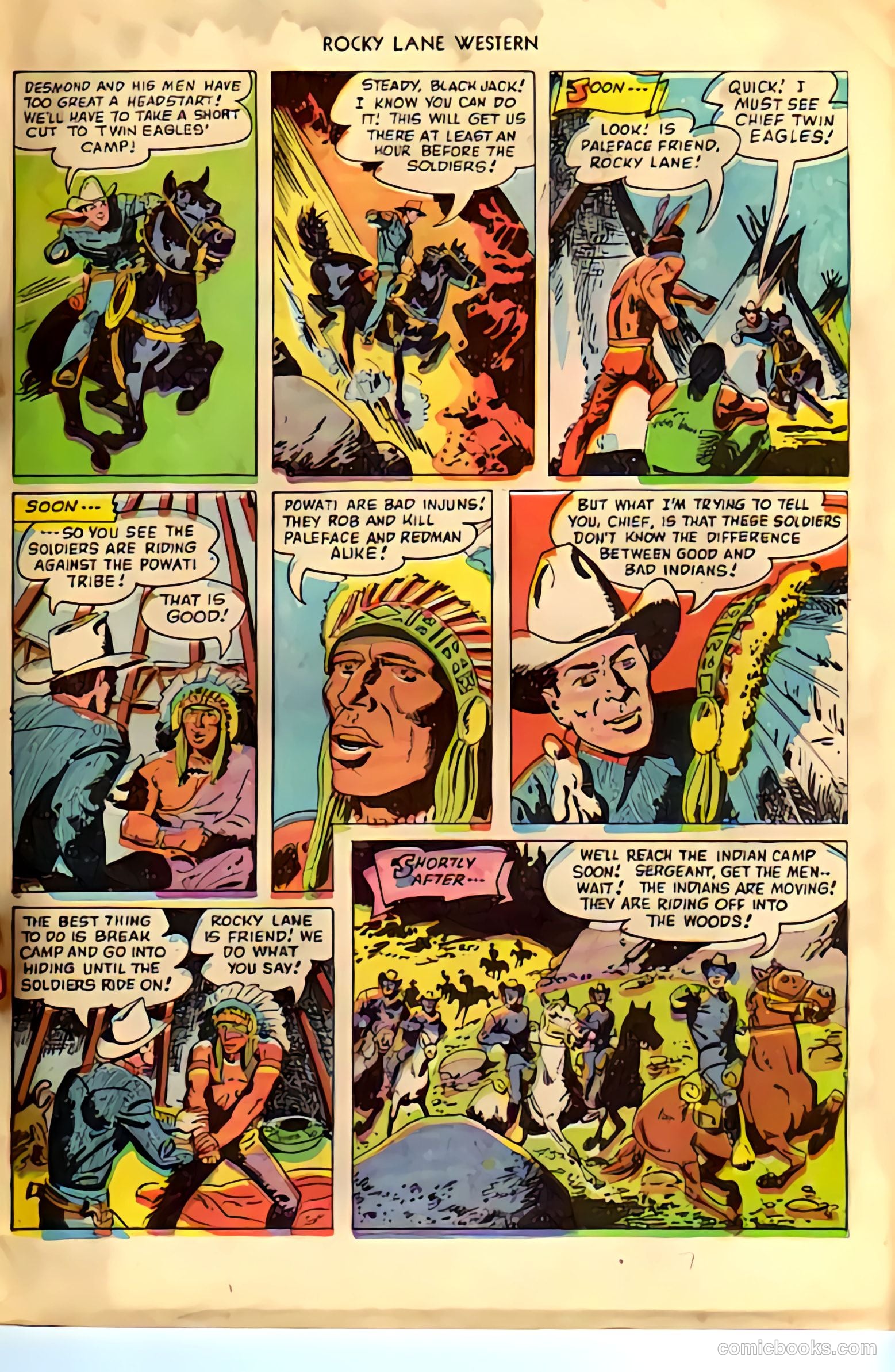 Rocky Lane Western #38 (1952) — page 7 of 36