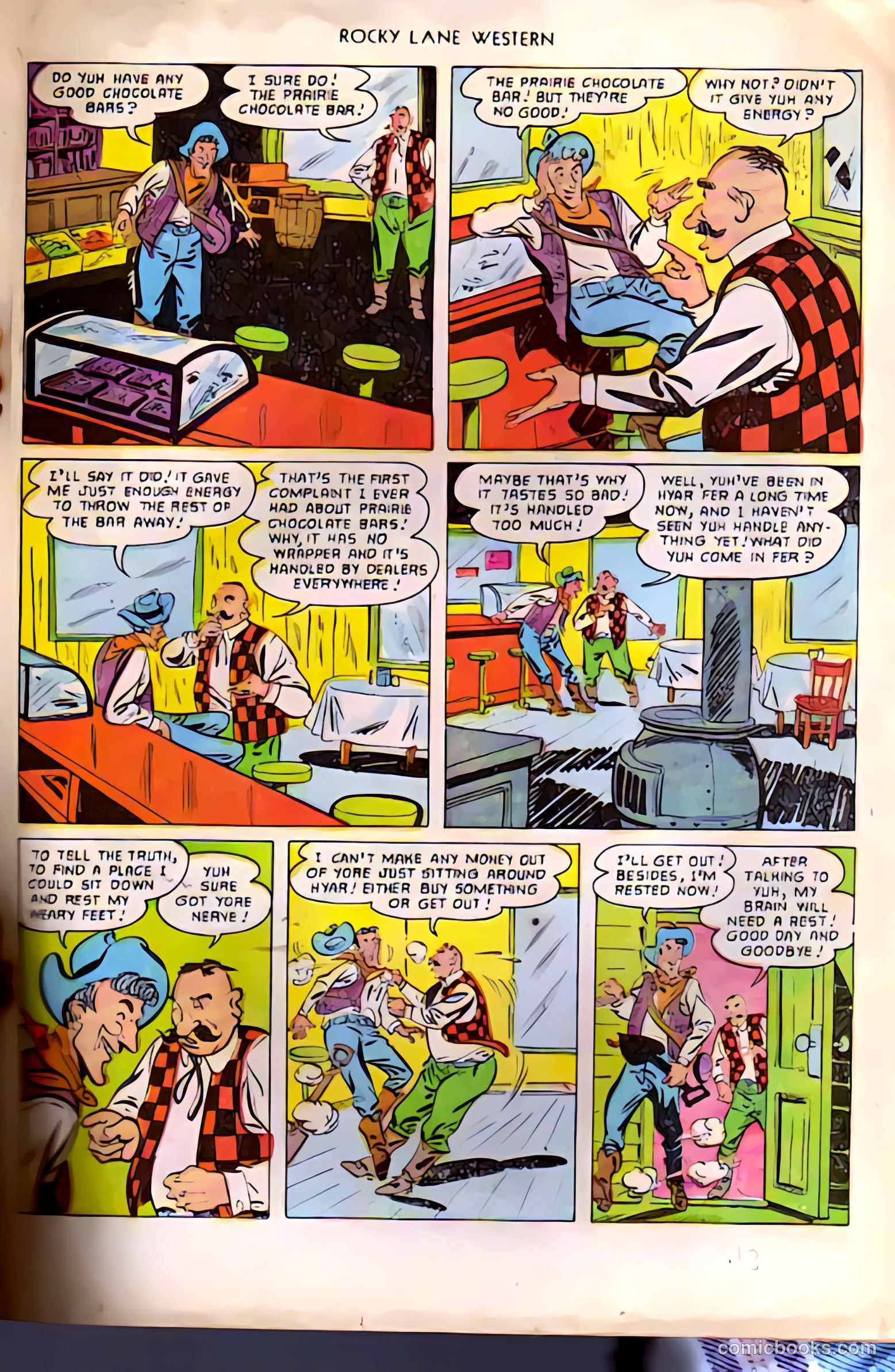 Rocky Lane Western #38 (1952) — page 13 of 36