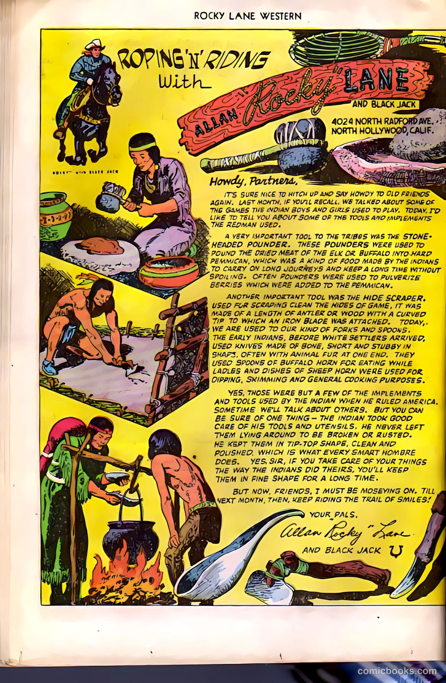 Rocky Lane Western #38 (1952) — page 14 of 36