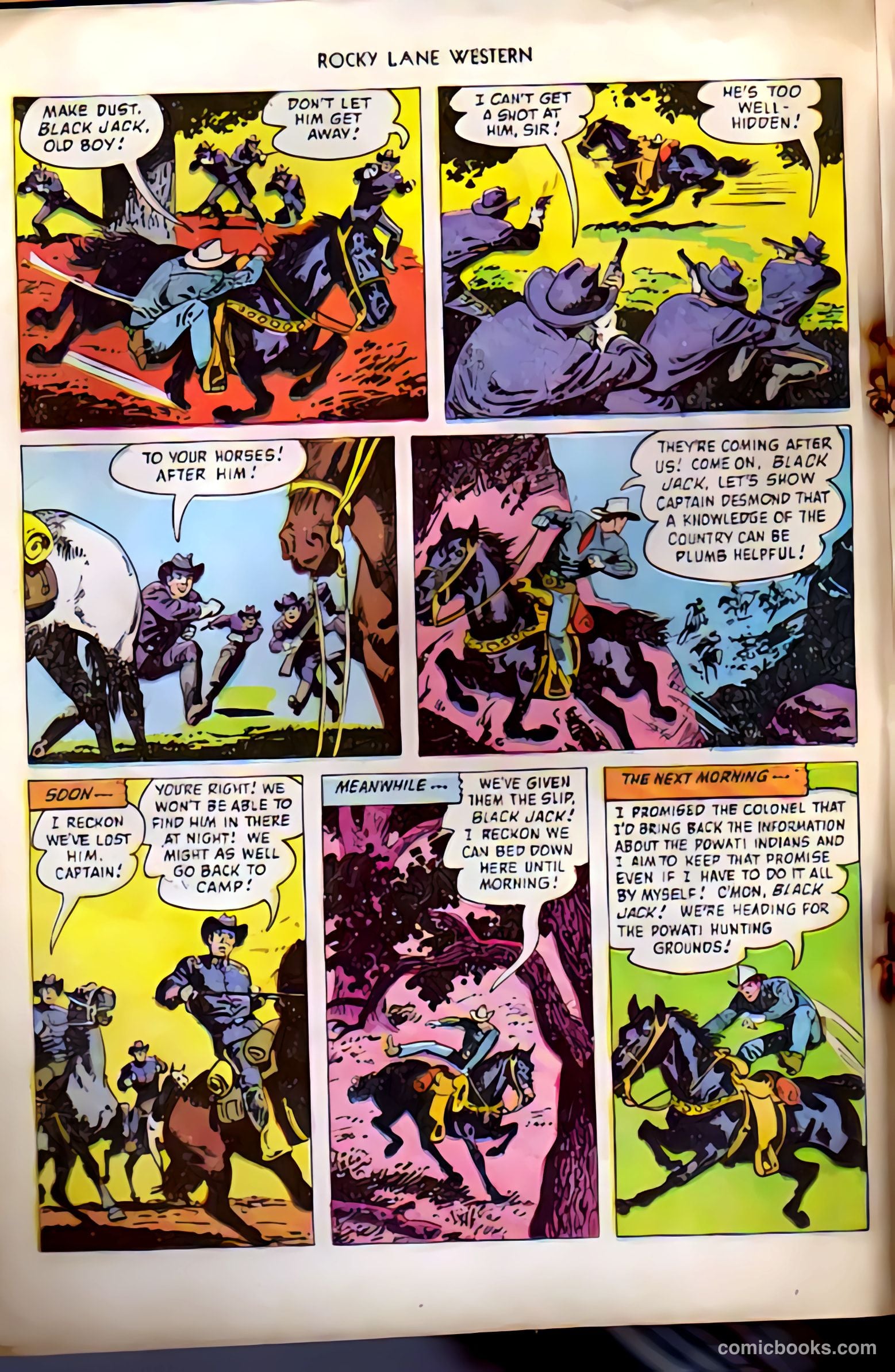 Rocky Lane Western #38 (1952) — page 16 of 36