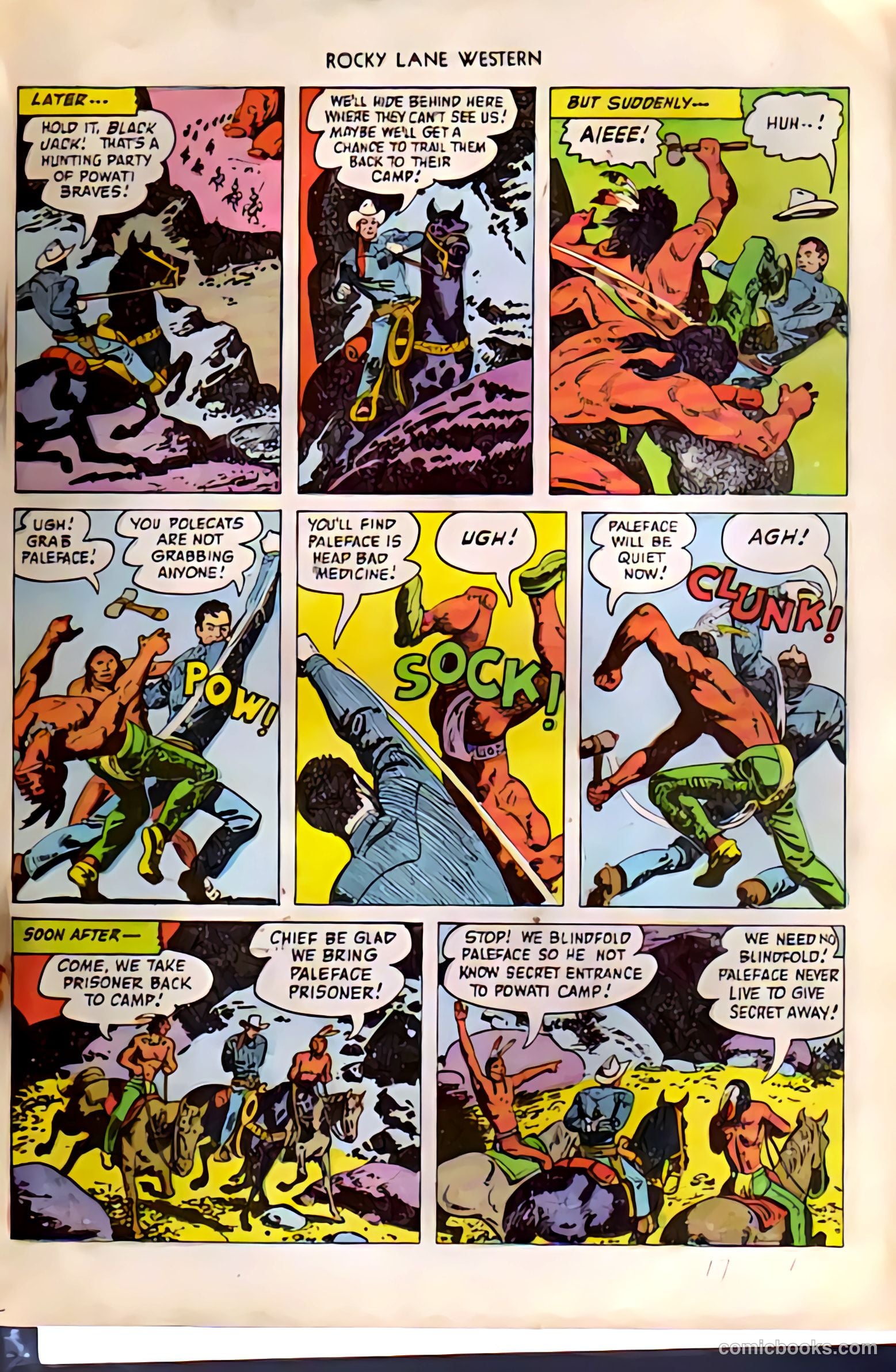 Rocky Lane Western #38 (1952) — page 17 of 36