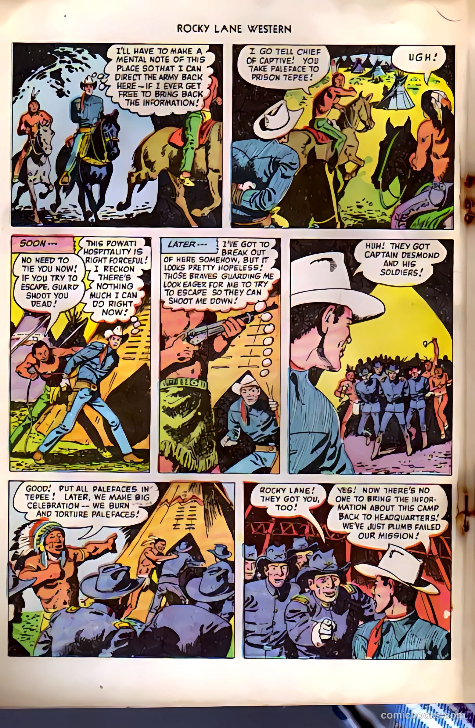 Rocky Lane Western #38 (1952) — page 18 of 36