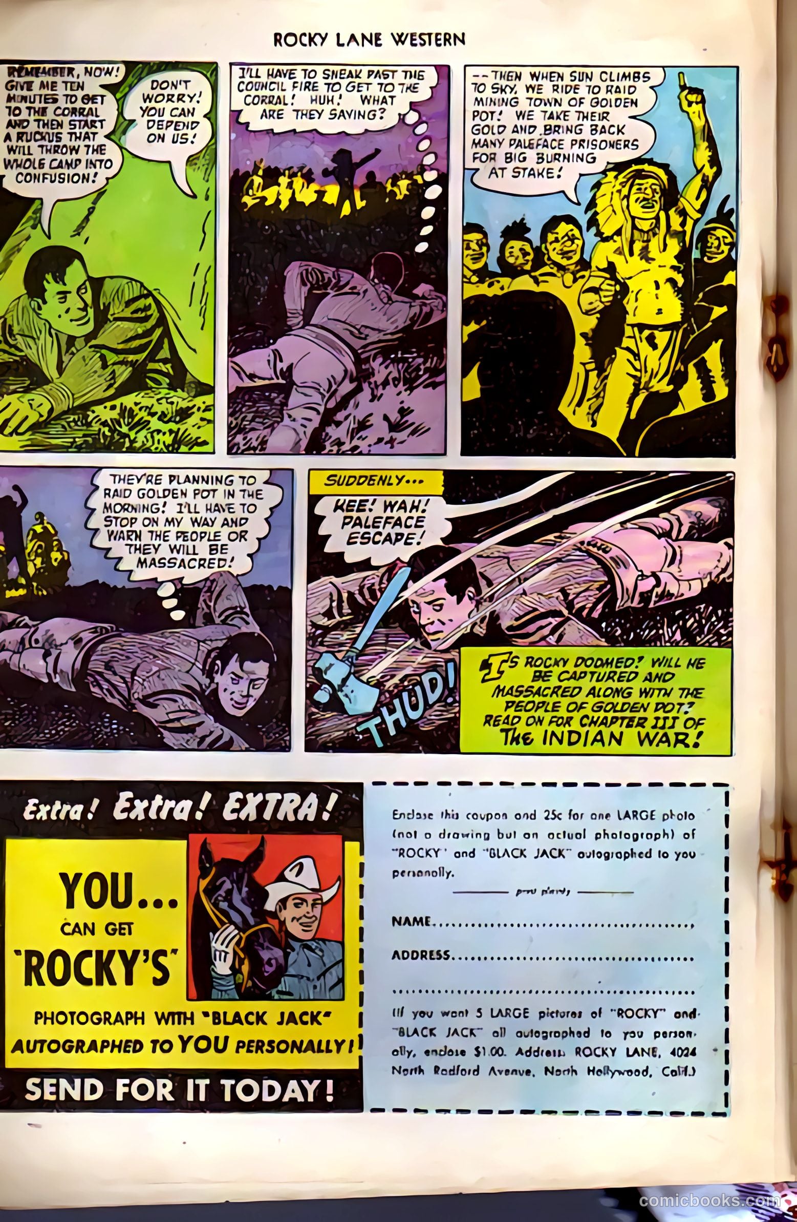 Rocky Lane Western #38 (1952) — page 20 of 36