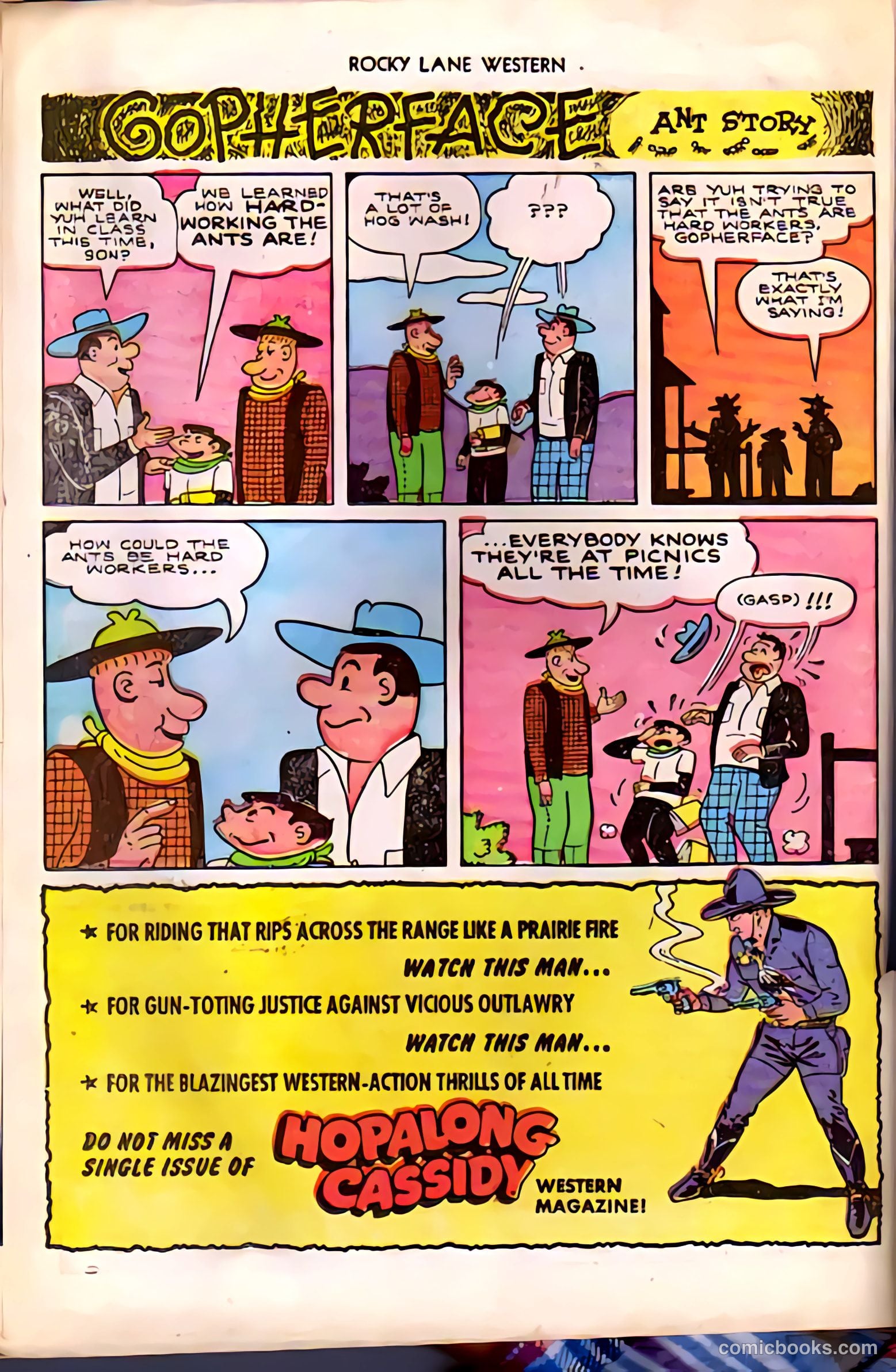 Rocky Lane Western #38 (1952) — page 22 of 36