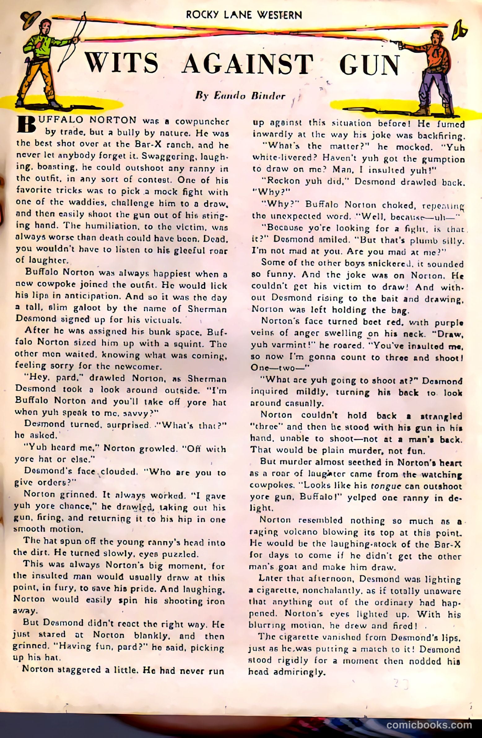 Rocky Lane Western #38 (1952) — page 23 of 36