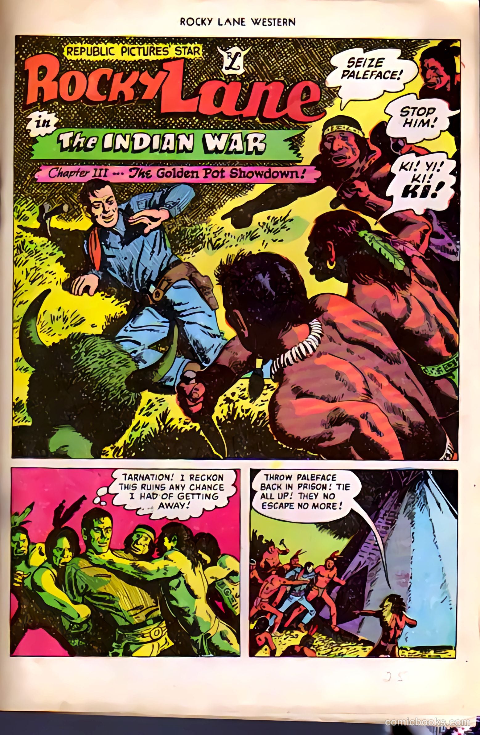 Rocky Lane Western #38 (1952) — page 25 of 36