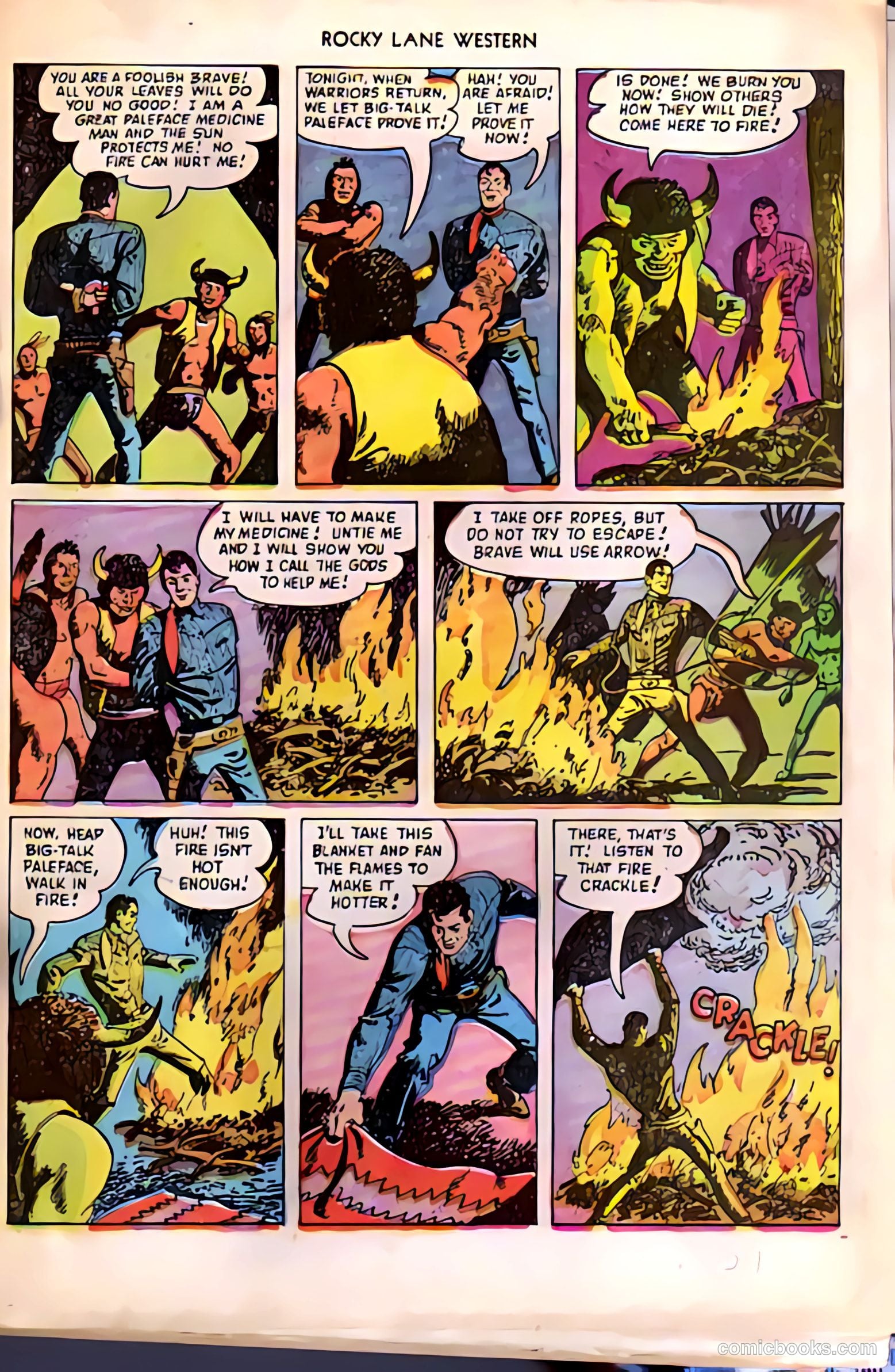 Rocky Lane Western #38 (1952) — page 27 of 36