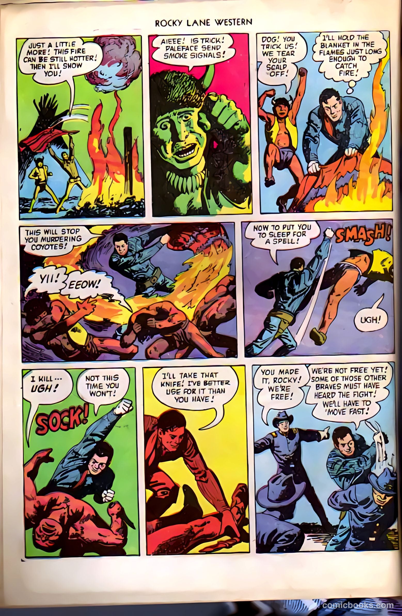 Rocky Lane Western #38 (1952) — page 28 of 36