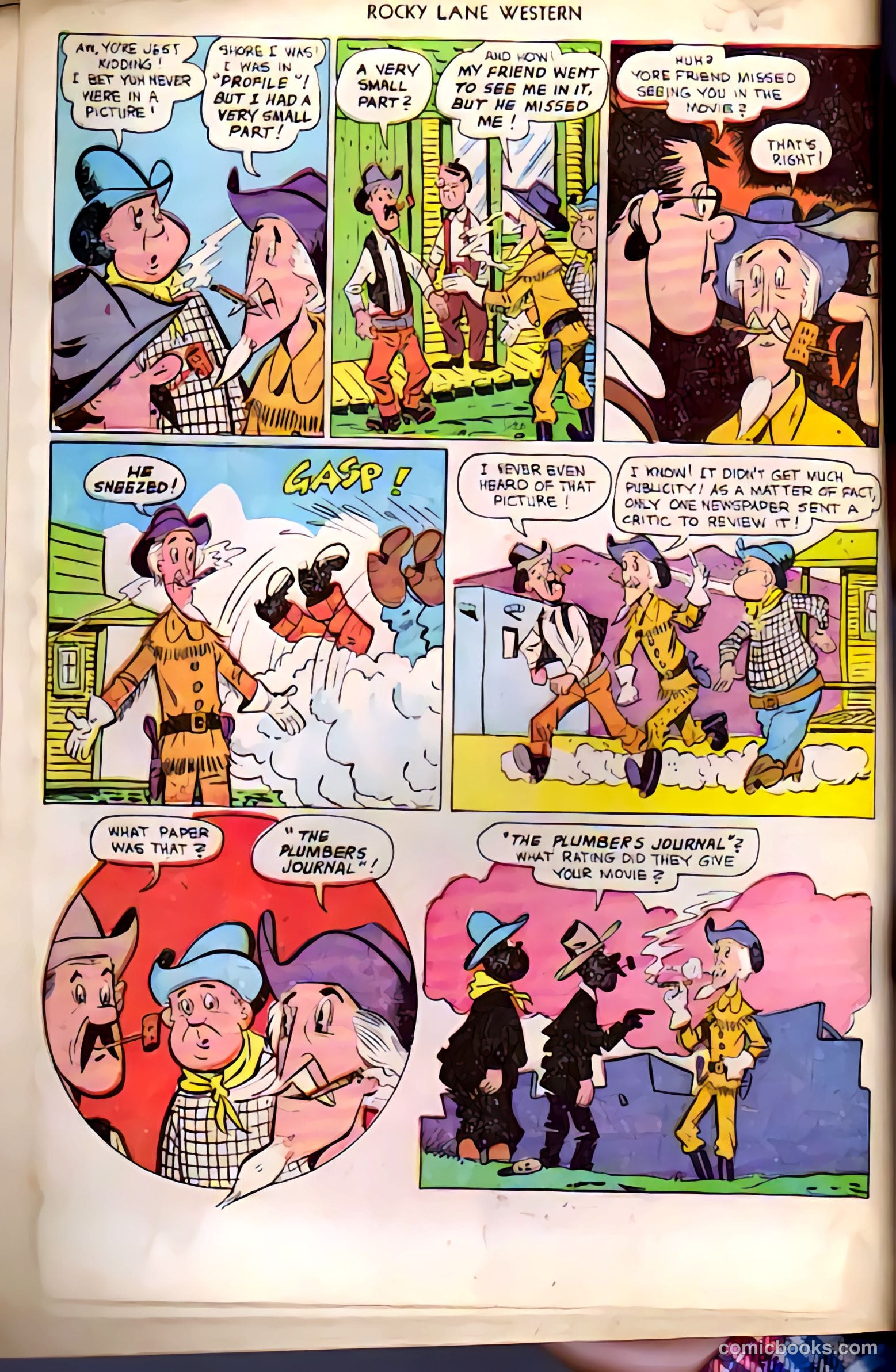Rocky Lane Western #38 (1952) — page 32 of 36