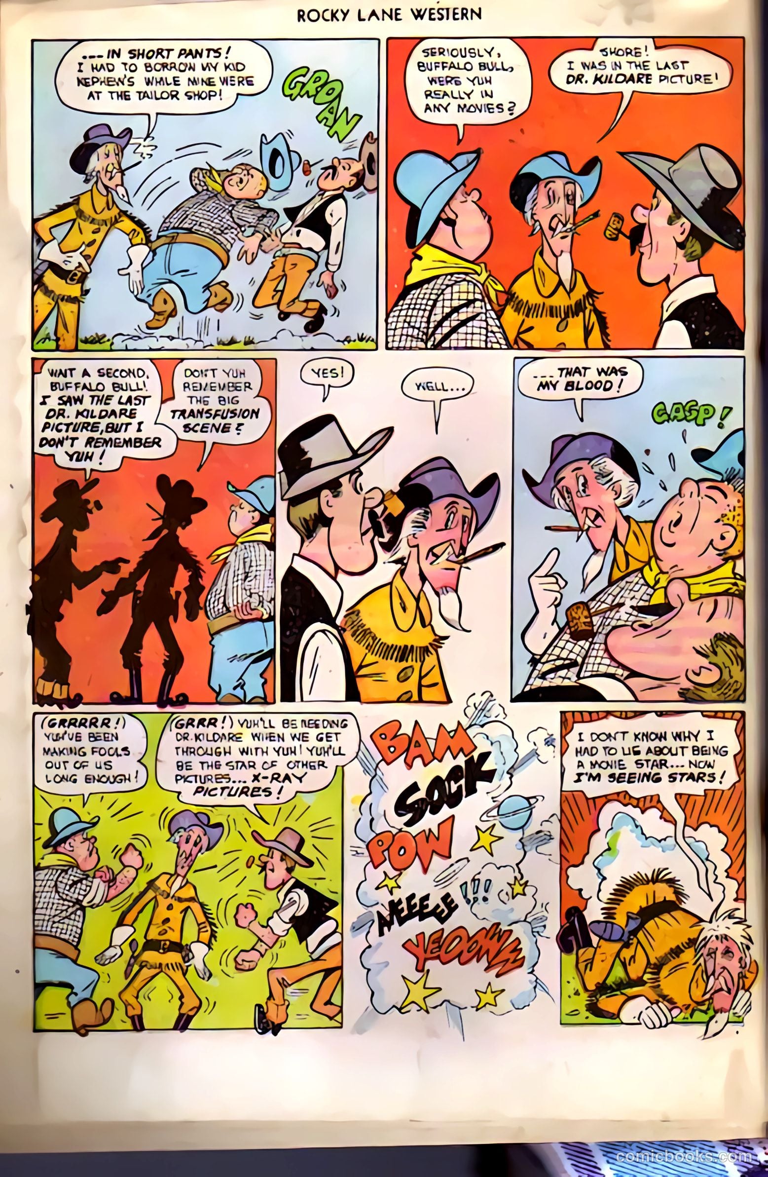 Rocky Lane Western #38 (1952) — page 34 of 36
