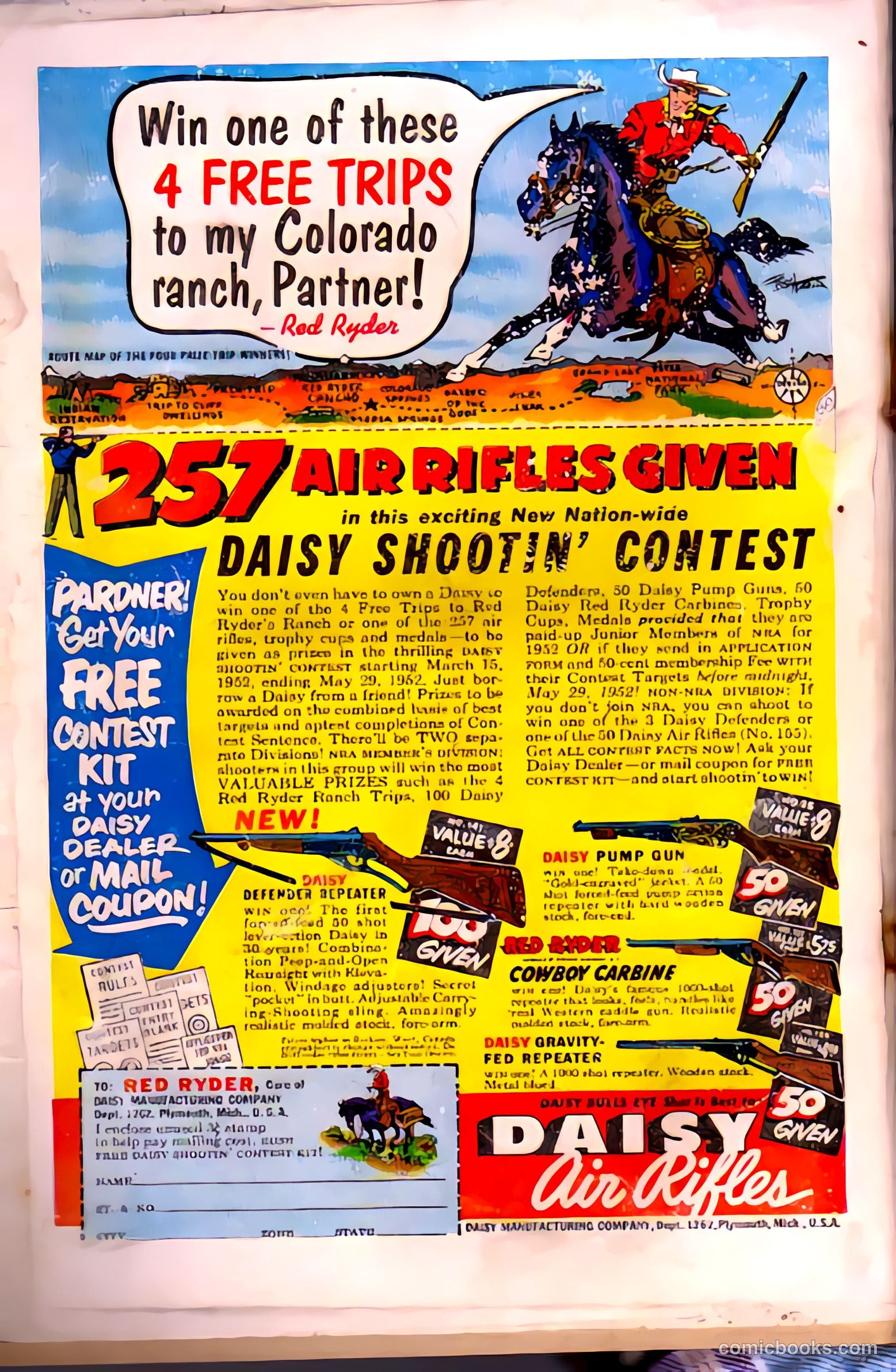 Rocky Lane Western #38 (1952) — page 36 of 36