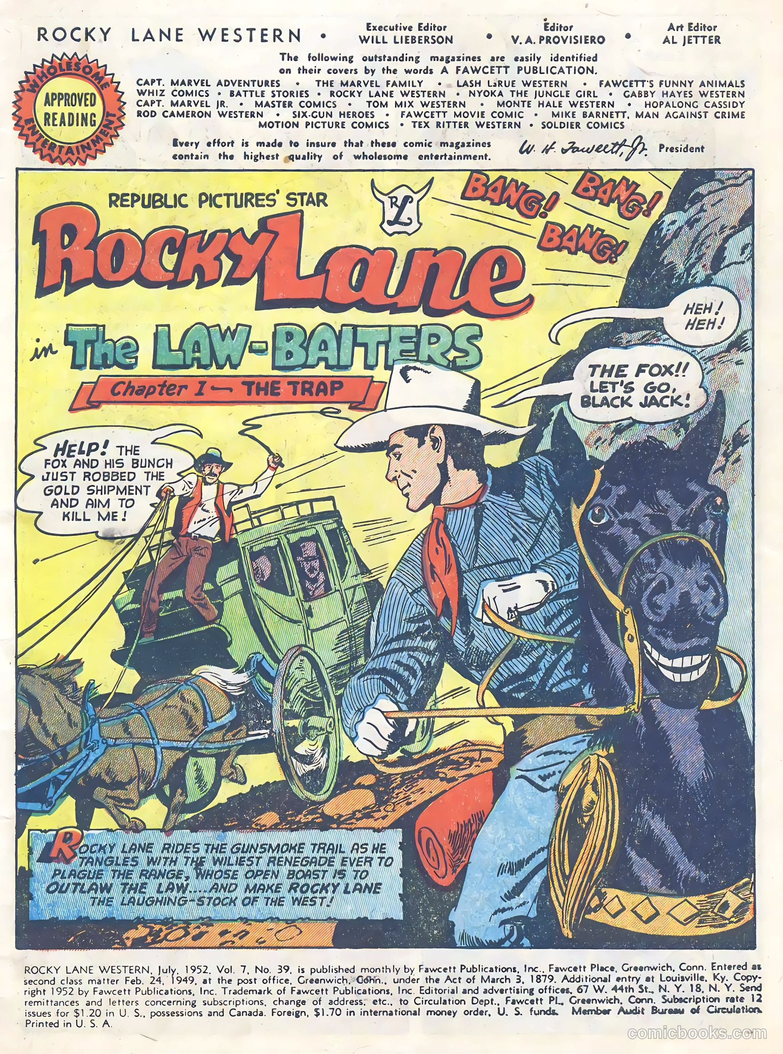 Rocky Lane Western #39 (1952) — page 3 of 36