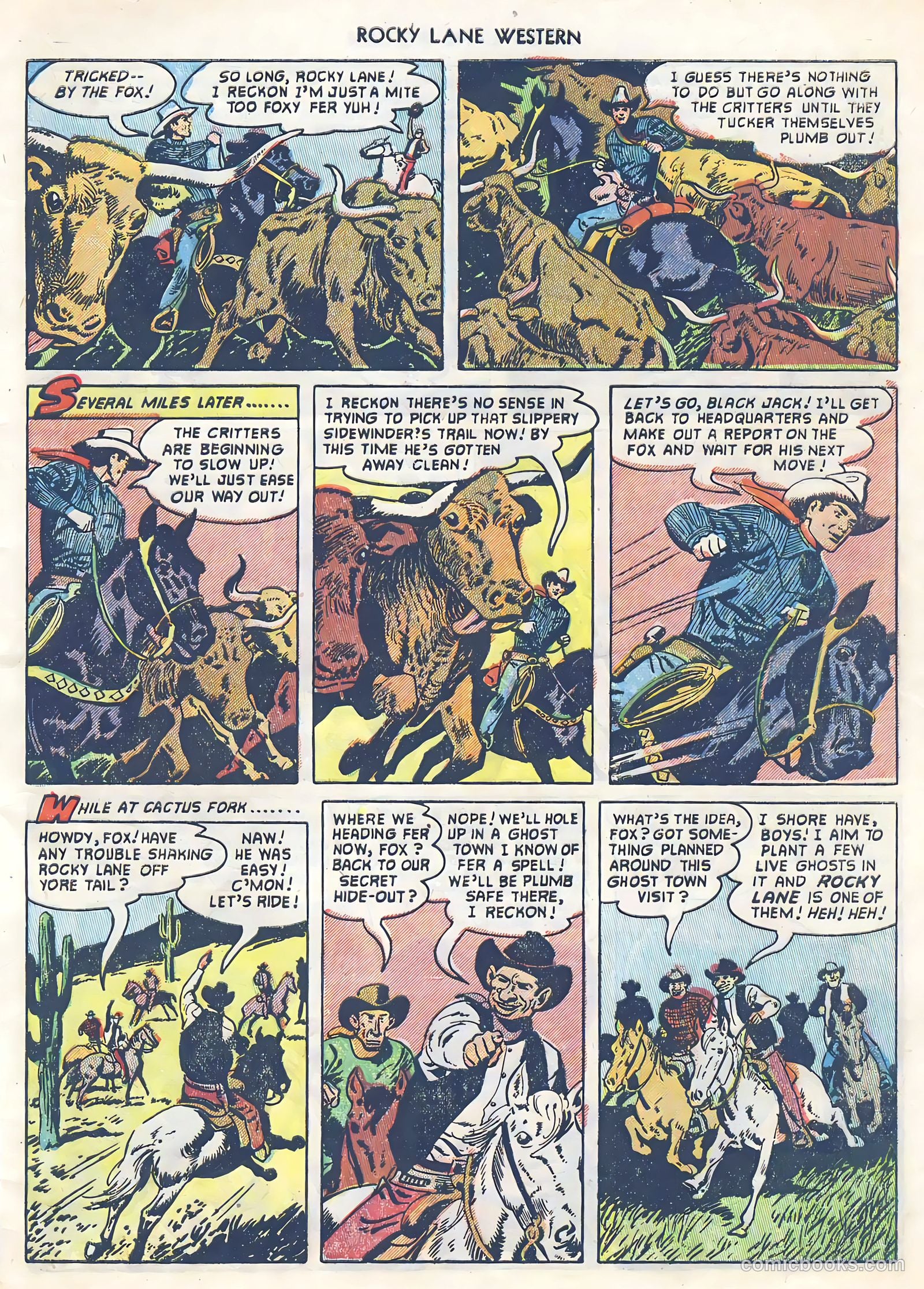Rocky Lane Western #39 (1952) — page 5 of 36