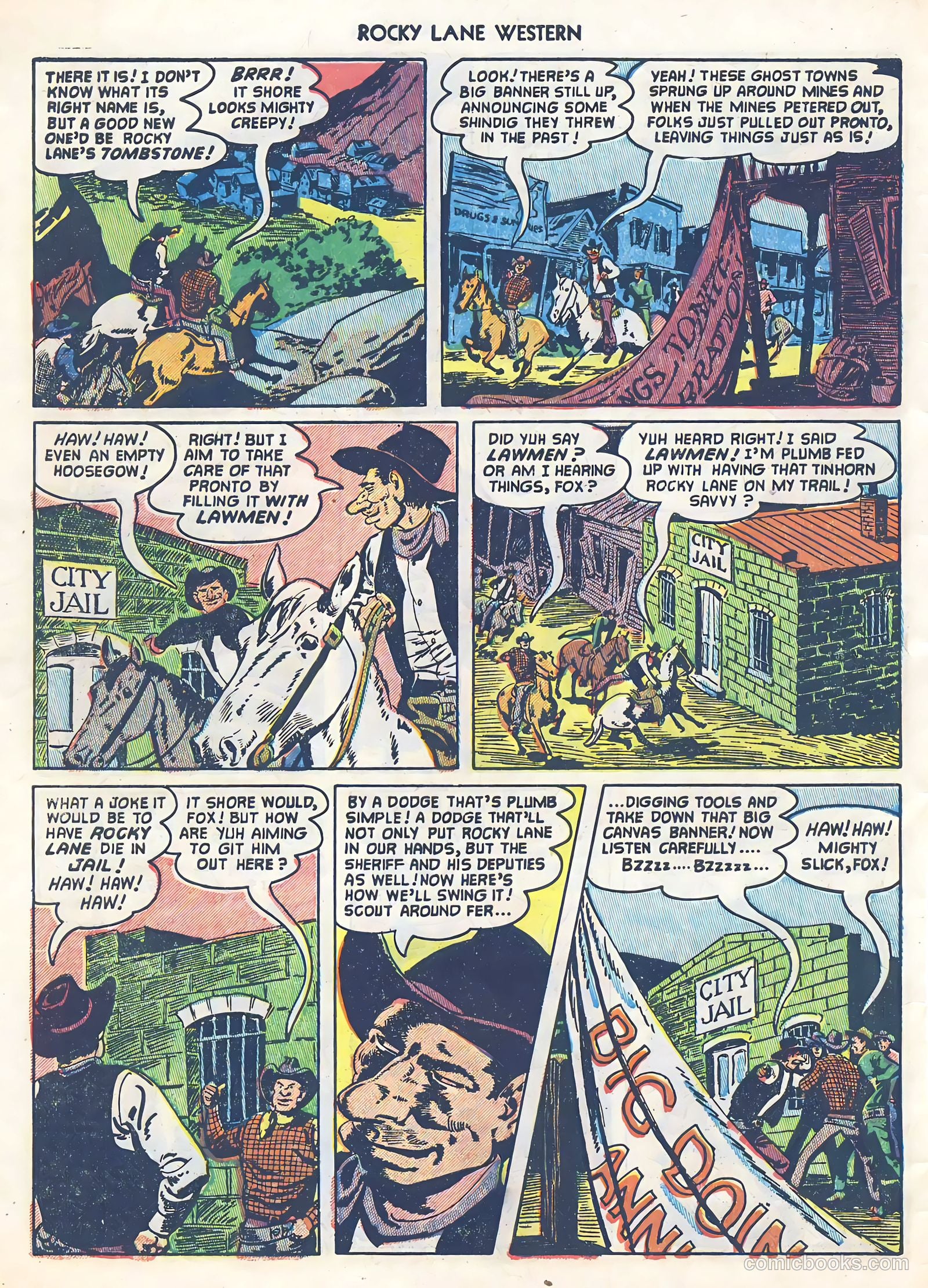 Rocky Lane Western #39 (1952) — page 6 of 36