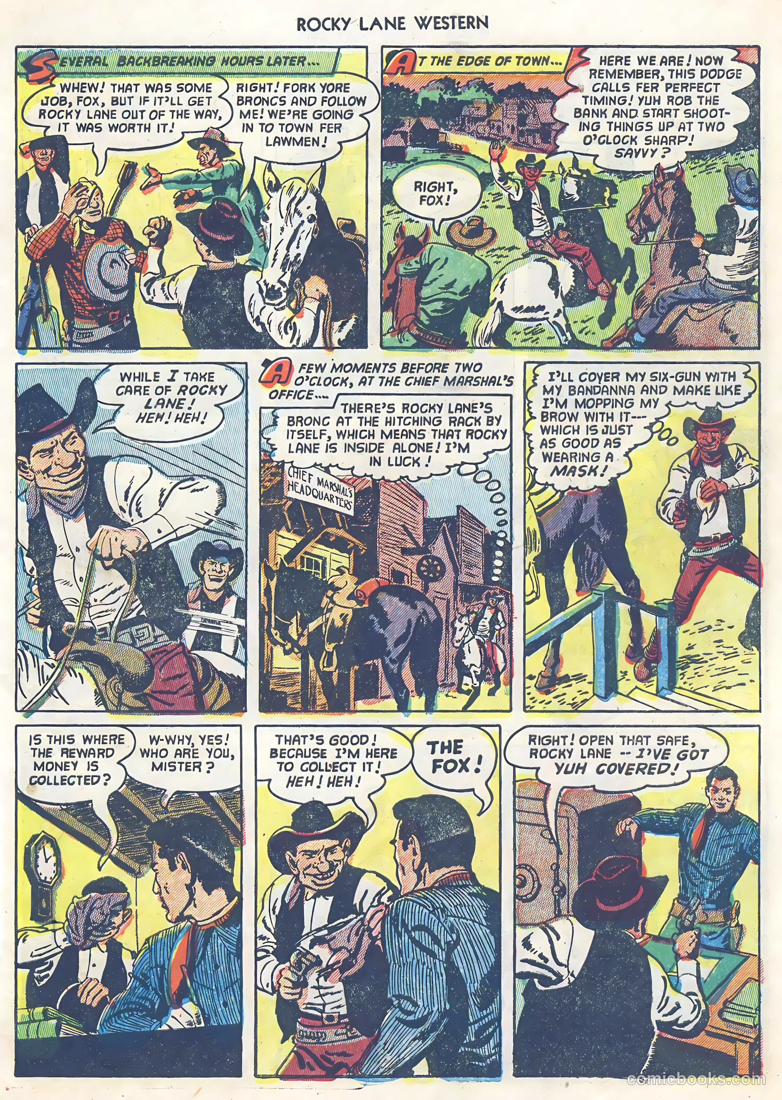 Rocky Lane Western #39 (1952) — page 7 of 36