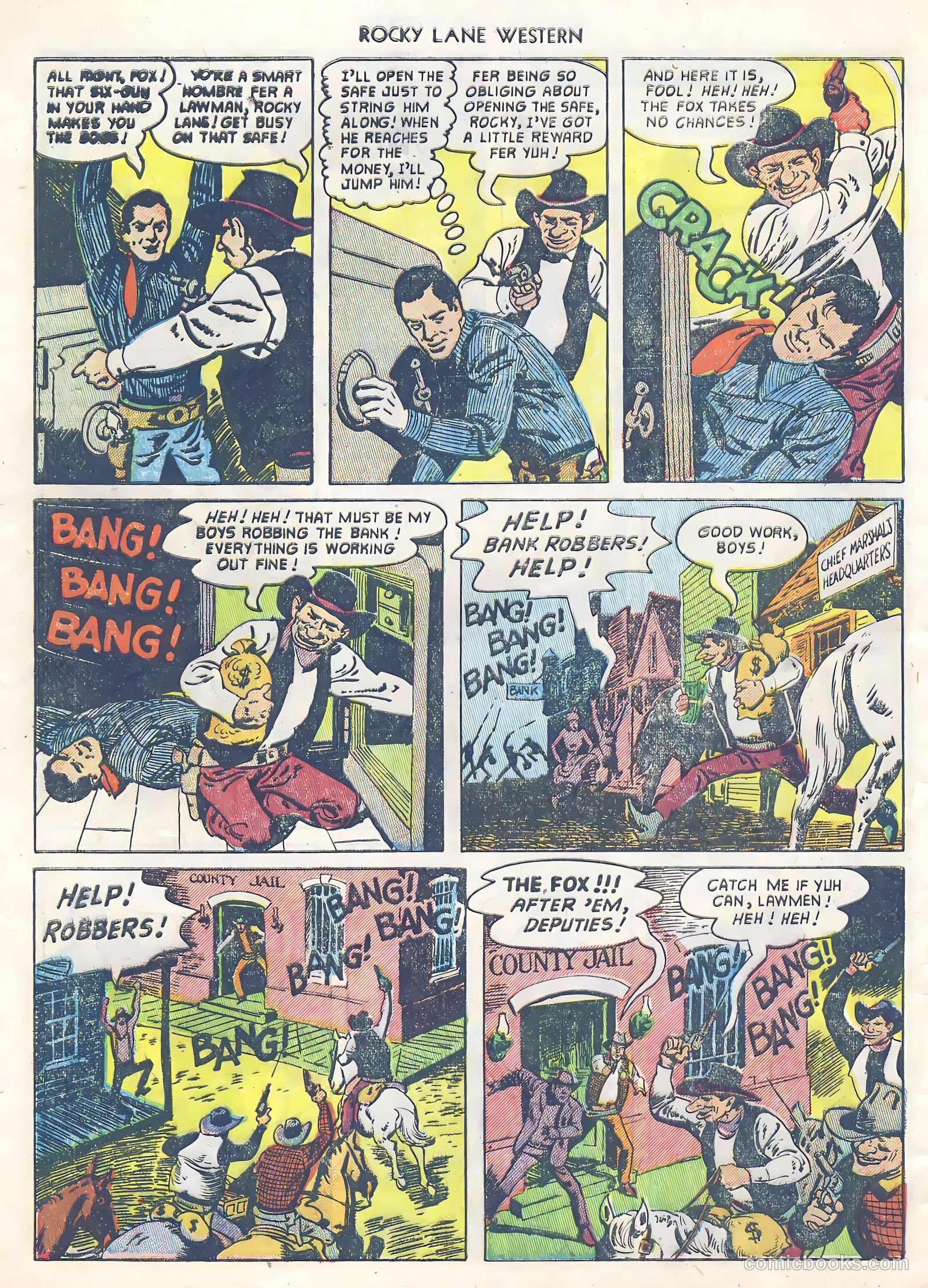 Rocky Lane Western #39 (1952) — page 8 of 36