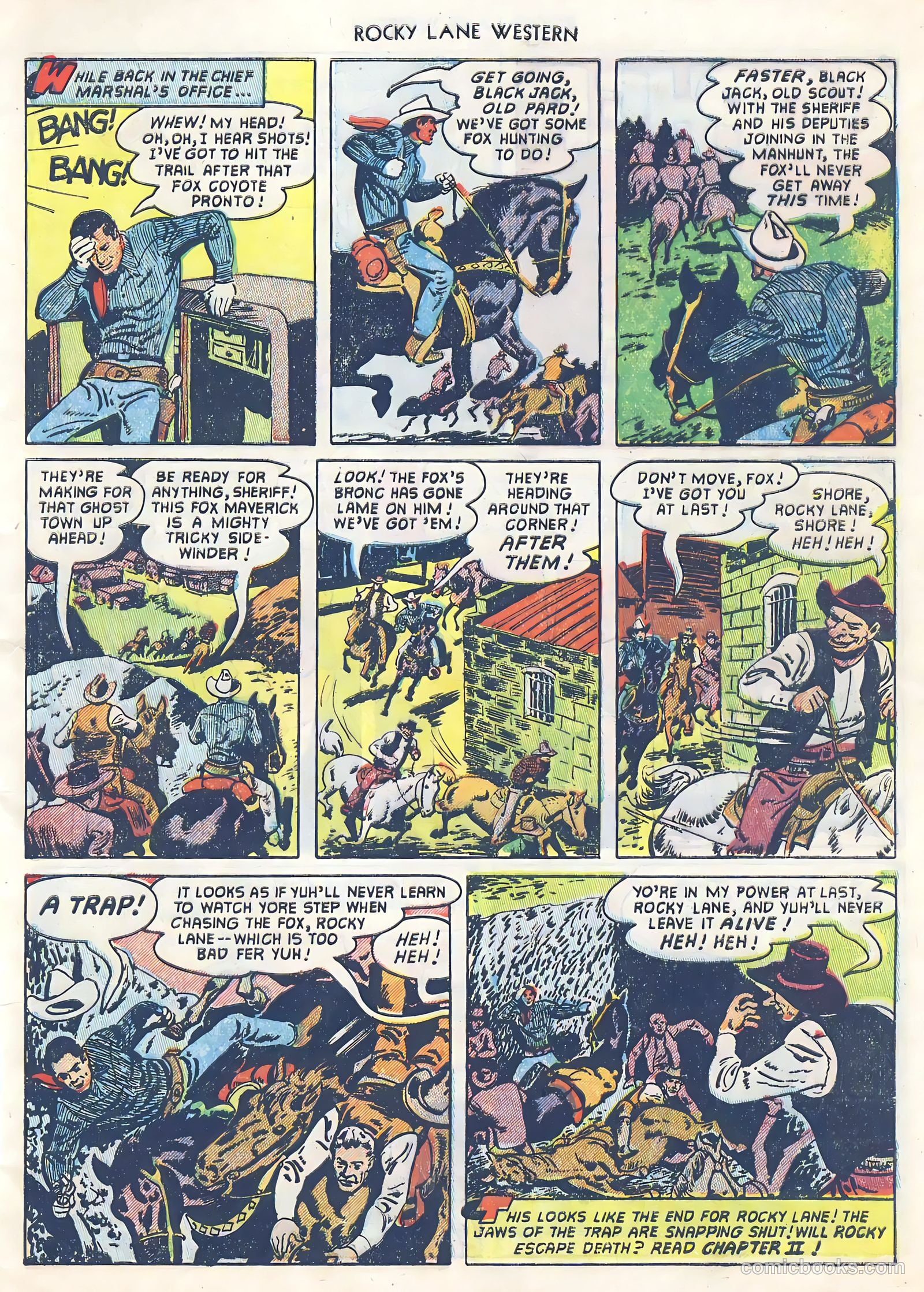 Rocky Lane Western #39 (1952) — page 9 of 36
